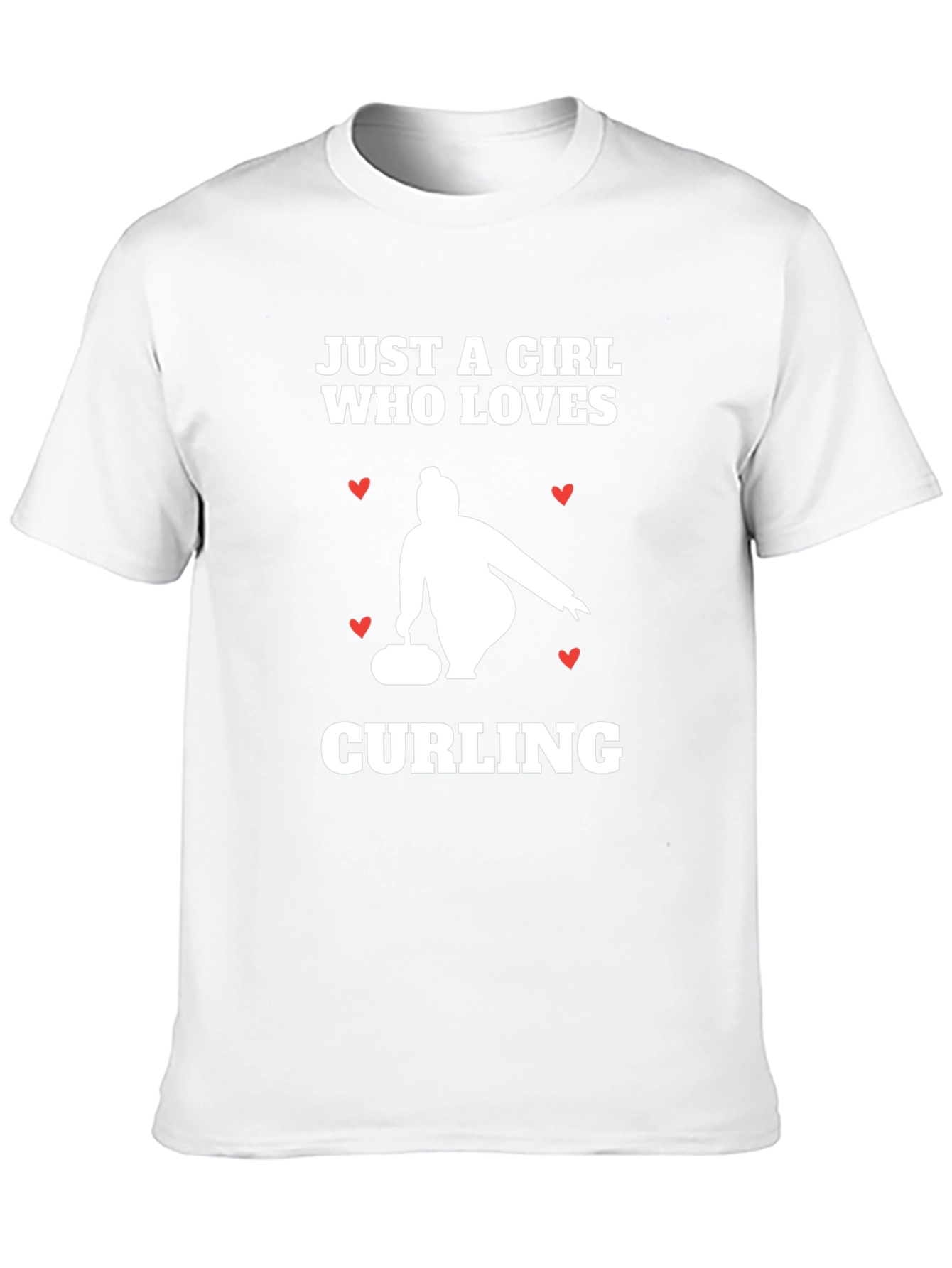 Black Curling Girl T-Shirt - Love of the Game view 10
