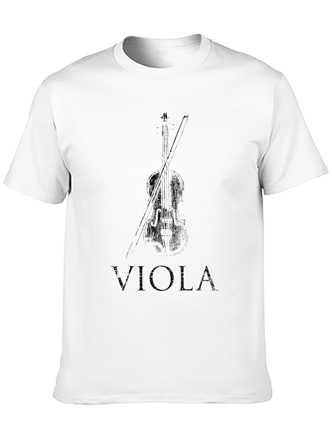 Black Viola T-Shirt: Musical Instrument Tee view 10