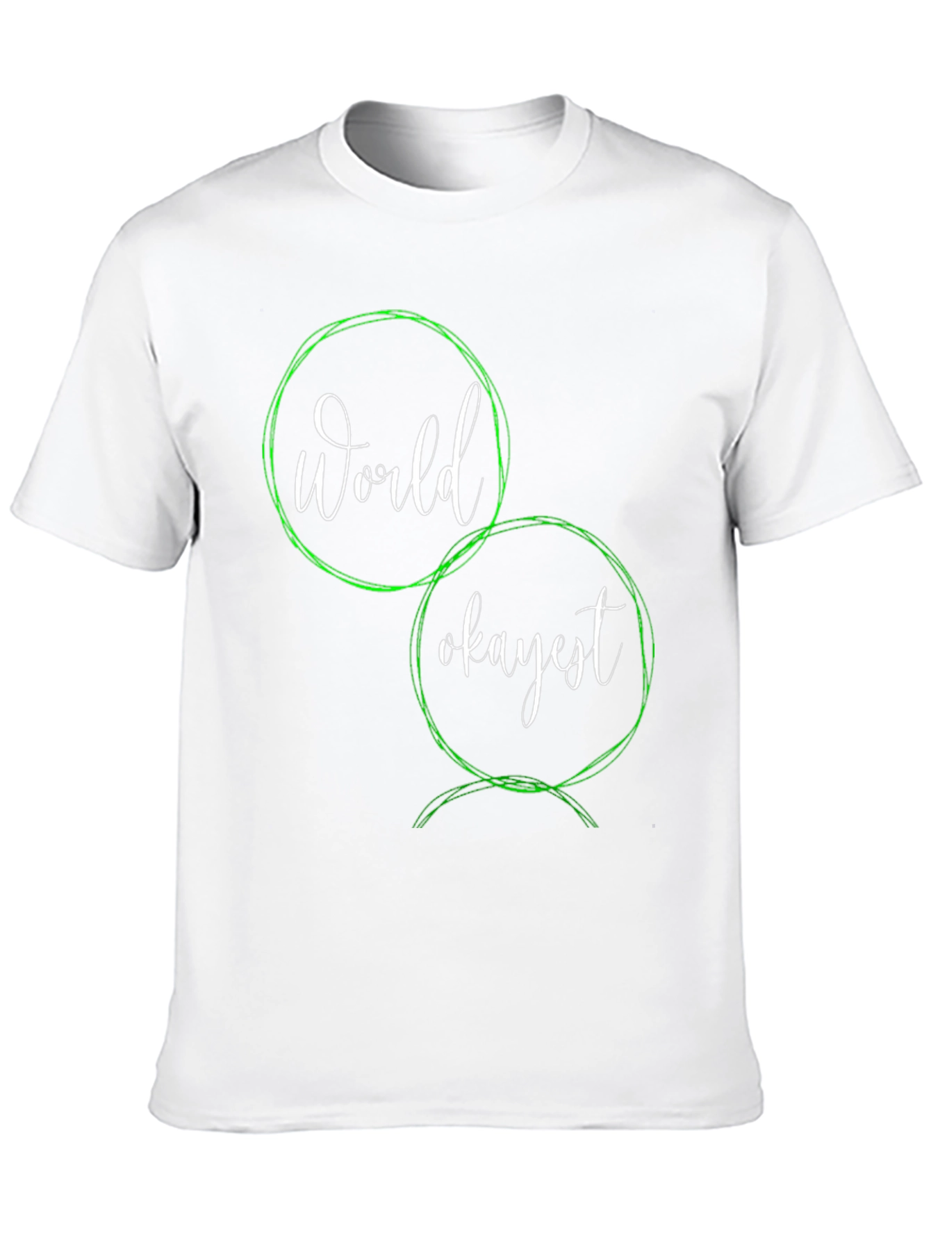 Black World's Okayest T-Shirt - Funny Sarcastic Graphic Tee view 10