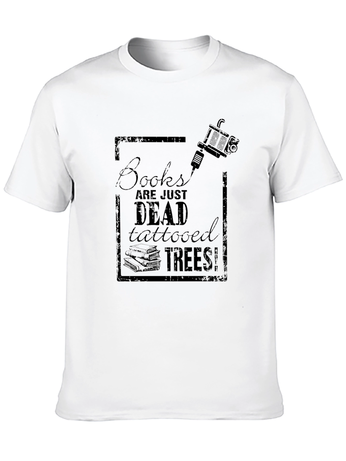 Black Books Are Dead, Tattooed Trees! Graphic T-Shirt view 10
