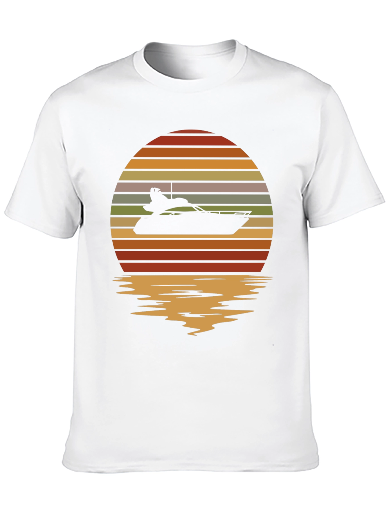 Black Sunset Yacht T-Shirt - Retro Boating Tee view 10