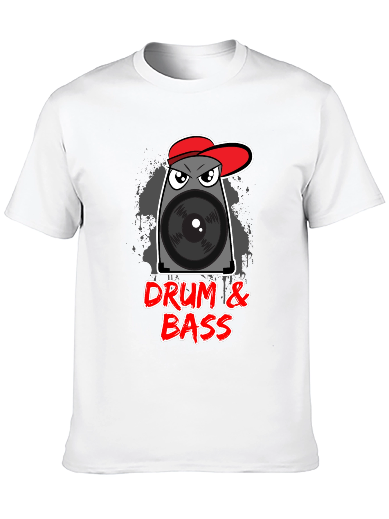 Black Drum & Bass Speaker T-Shirt view 10