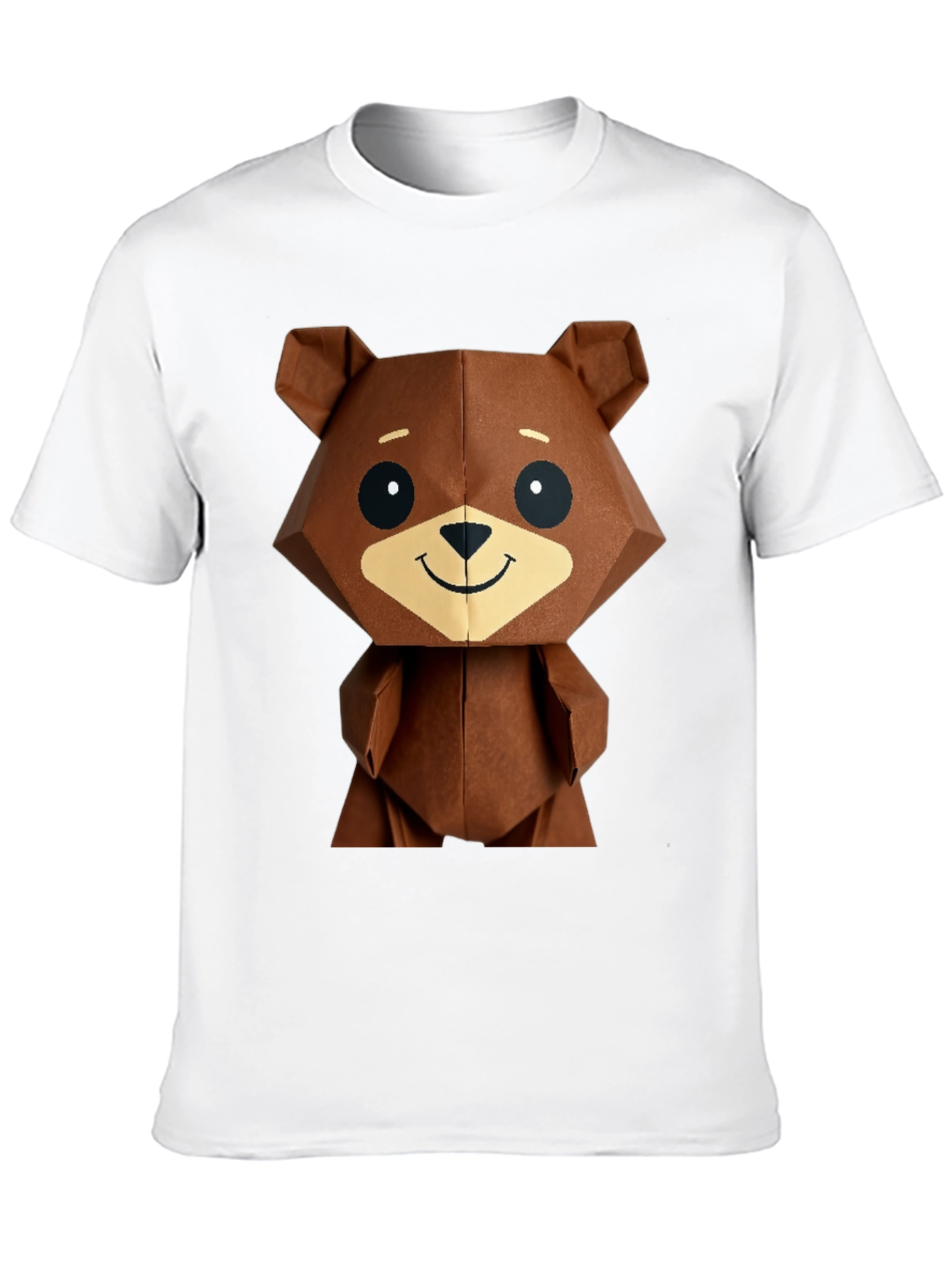 Black Geometric Bear Graphic Tee - Modern Streetwear view 10