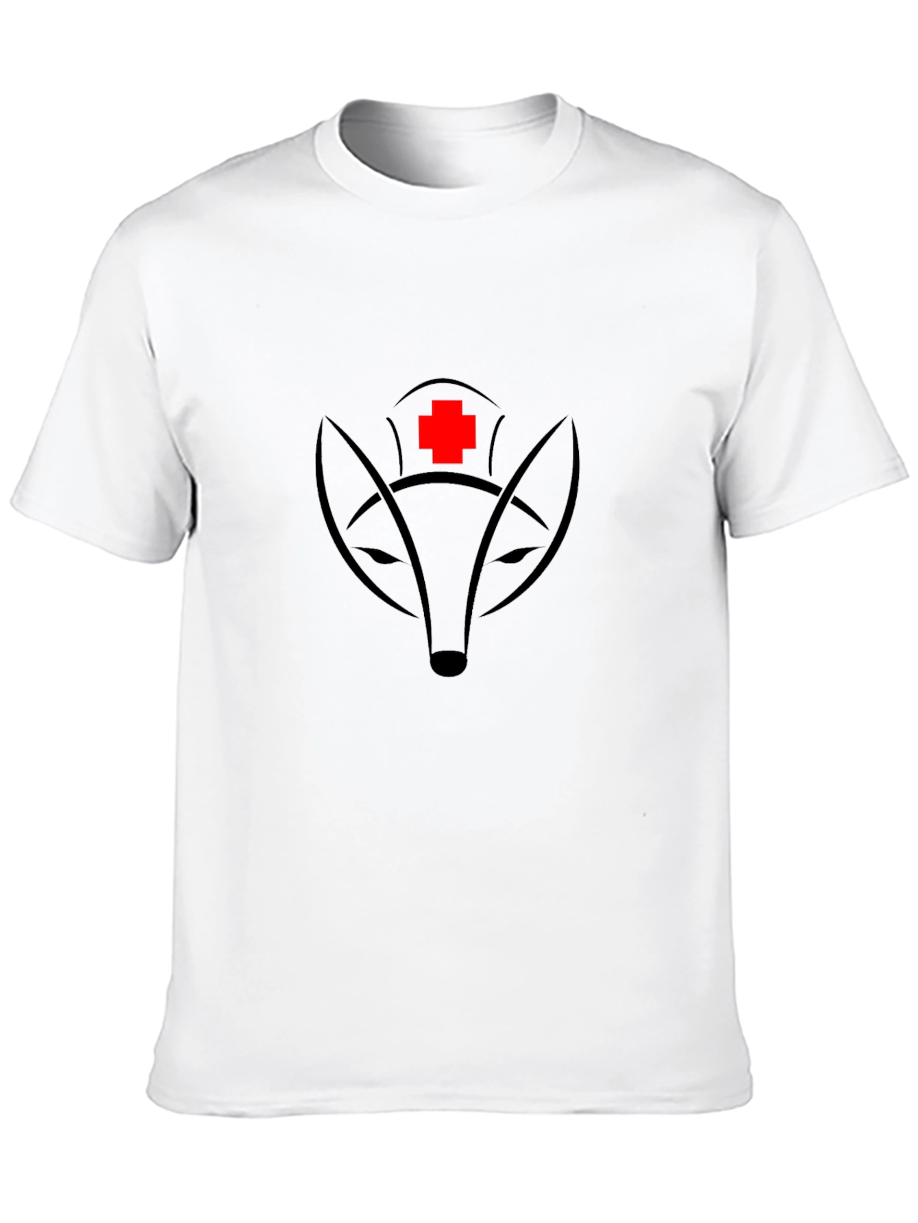 Black Fox Nurse Graphic T-Shirt - Unisex view 10