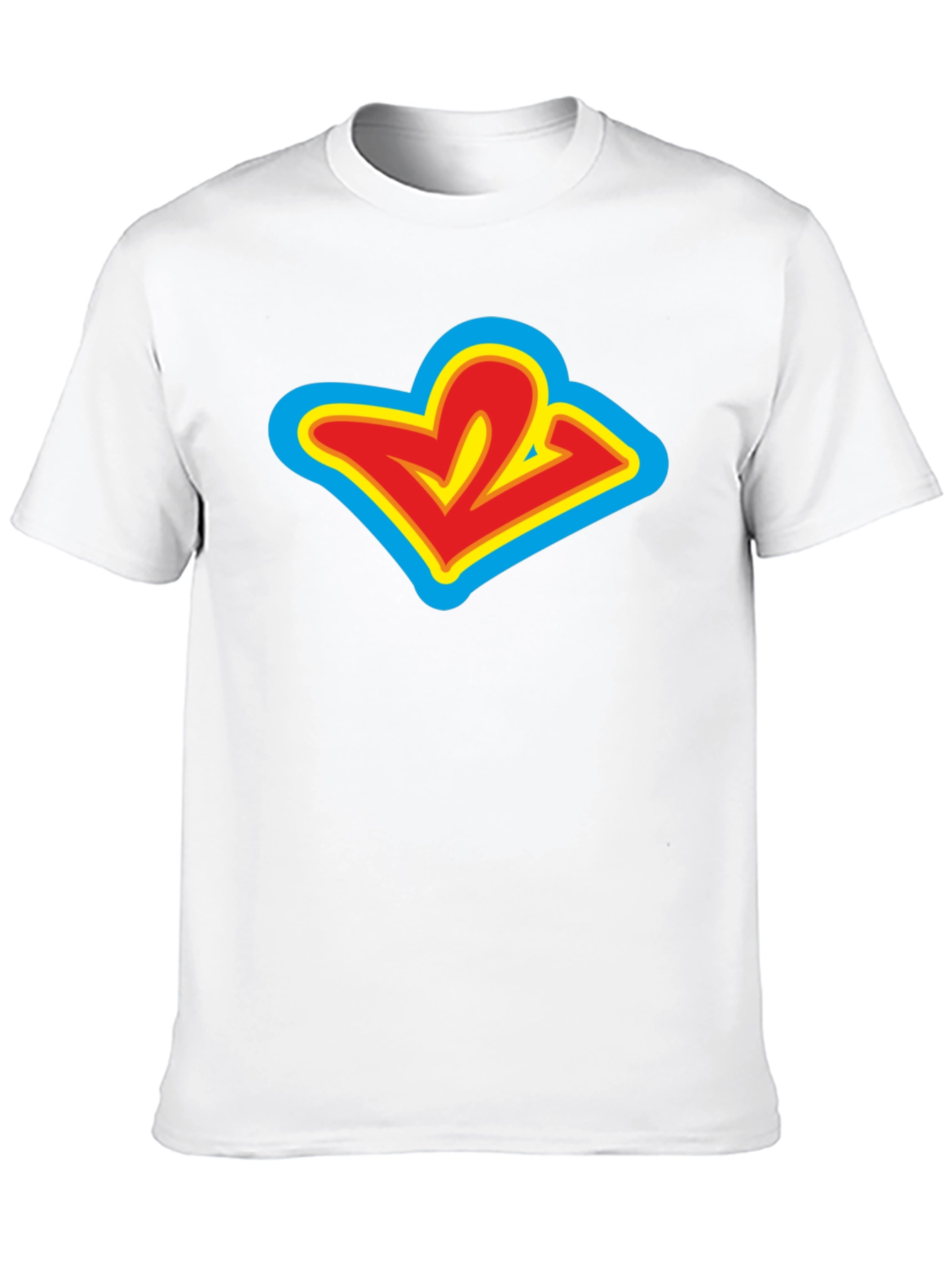 Black Retro Cartoon Logo Black T-Shirt view 10