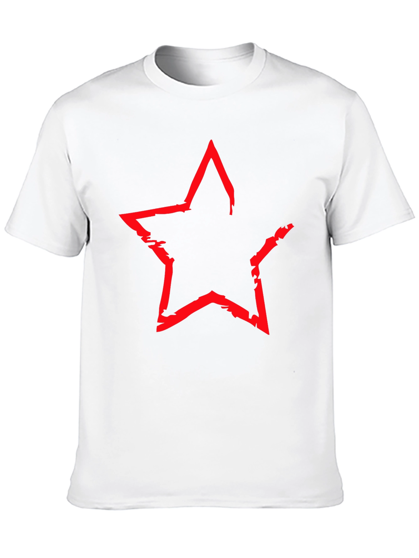 Black Red Star Graphic Black T-Shirt view 10