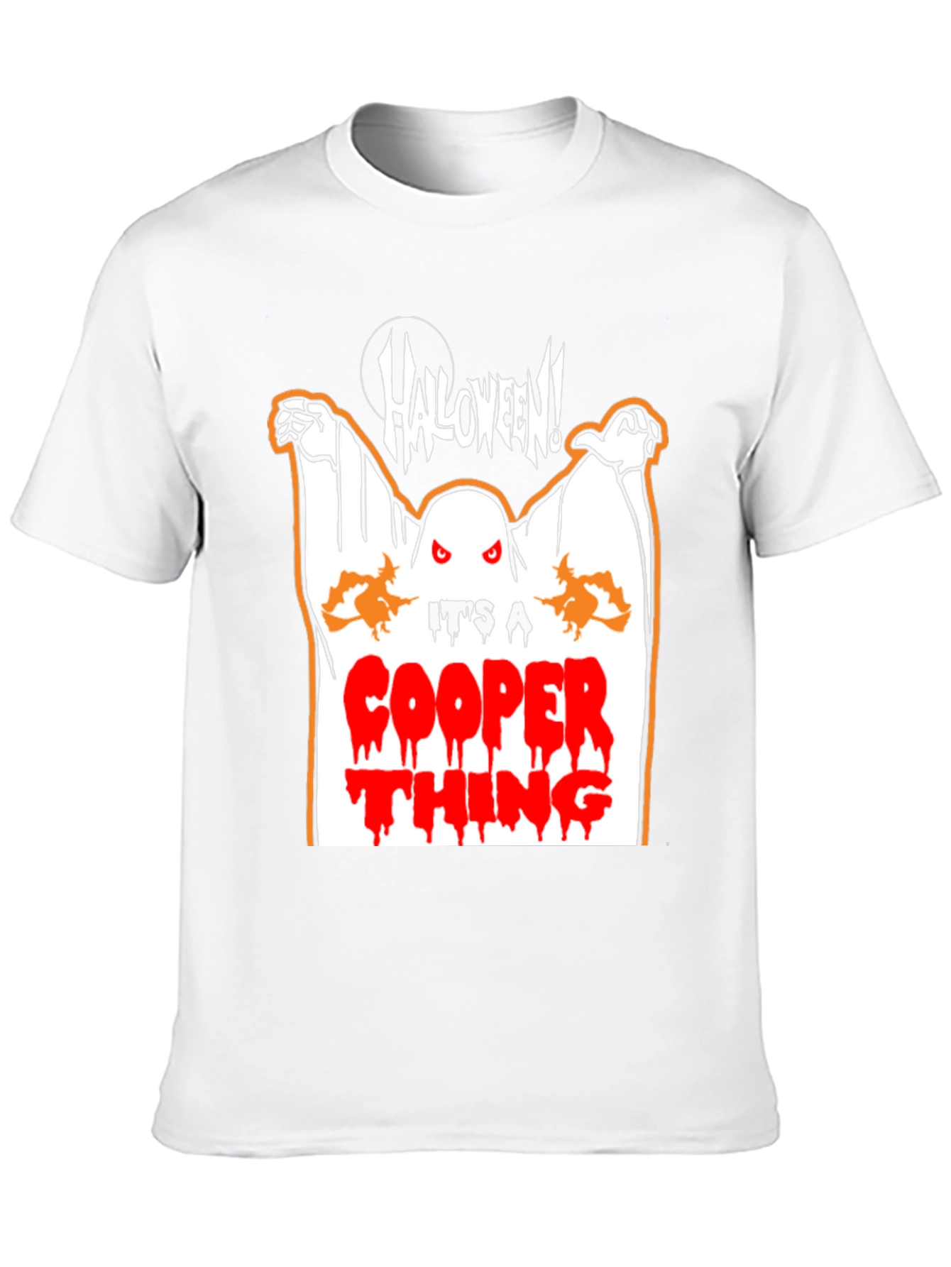 Black Halloween Ghost T-Shirt - It's a Cooper Thing! view 10