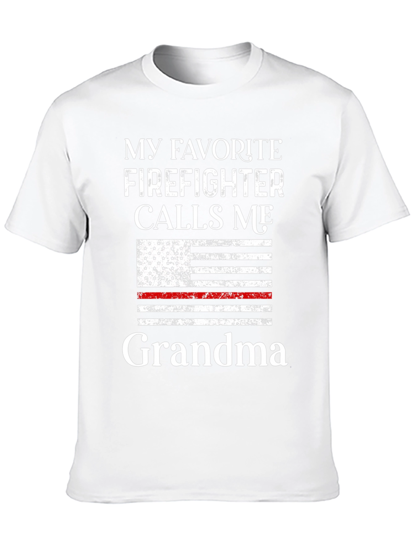 Black Firefighter Grandma Graphic T-Shirt view 10