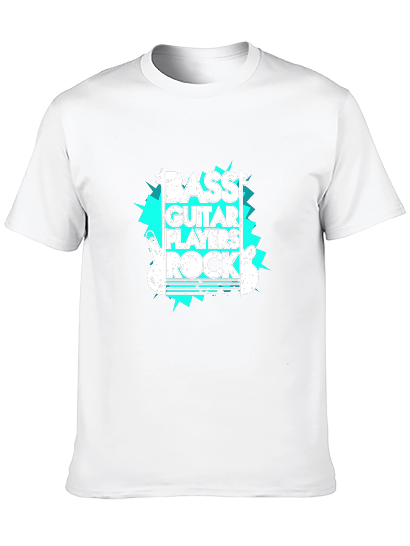 Black Bass Guitar Players Rock Graphic Tee view 10
