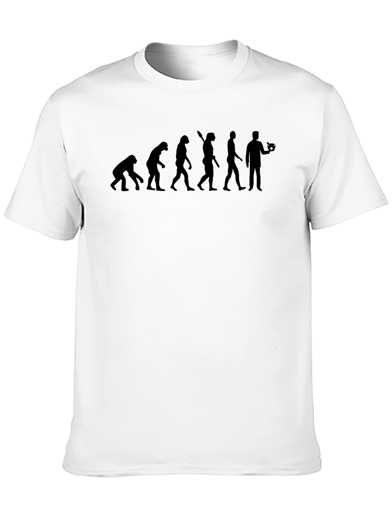 Black Evolution of the Gamer T-Shirt - Black Cotton Tee view 10