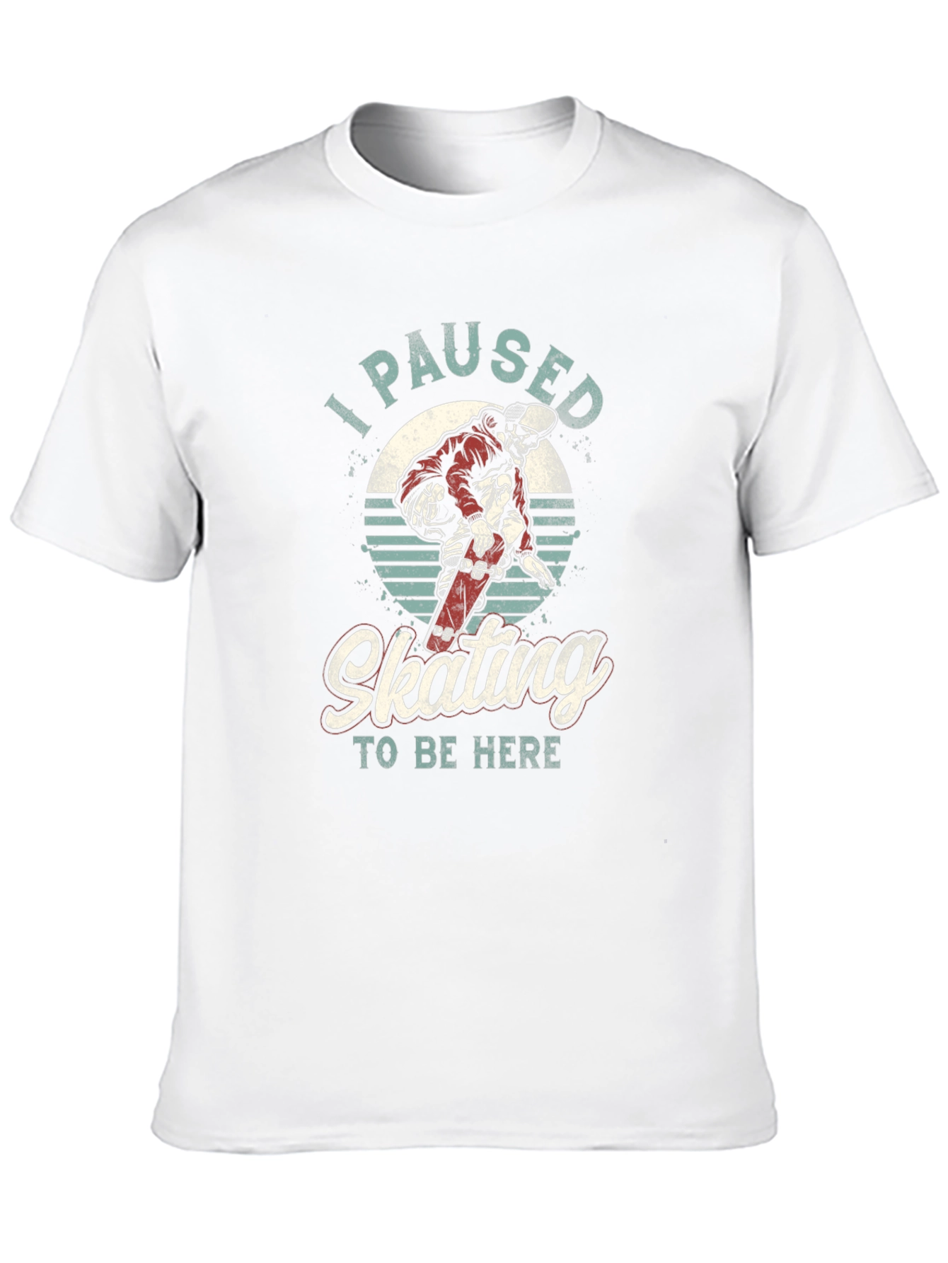 Black I Paused Skating T-Shirt view 10