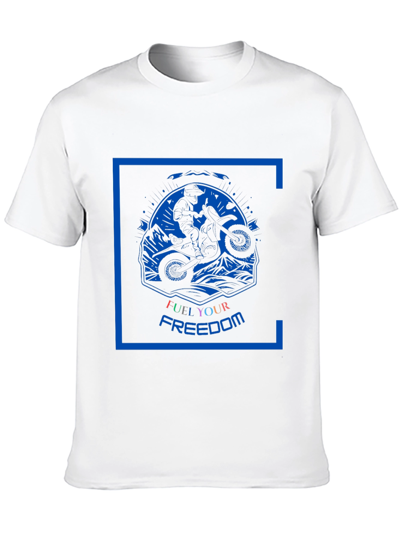 Black Fuel Your Freedom Motorcycle T-Shirt view 10