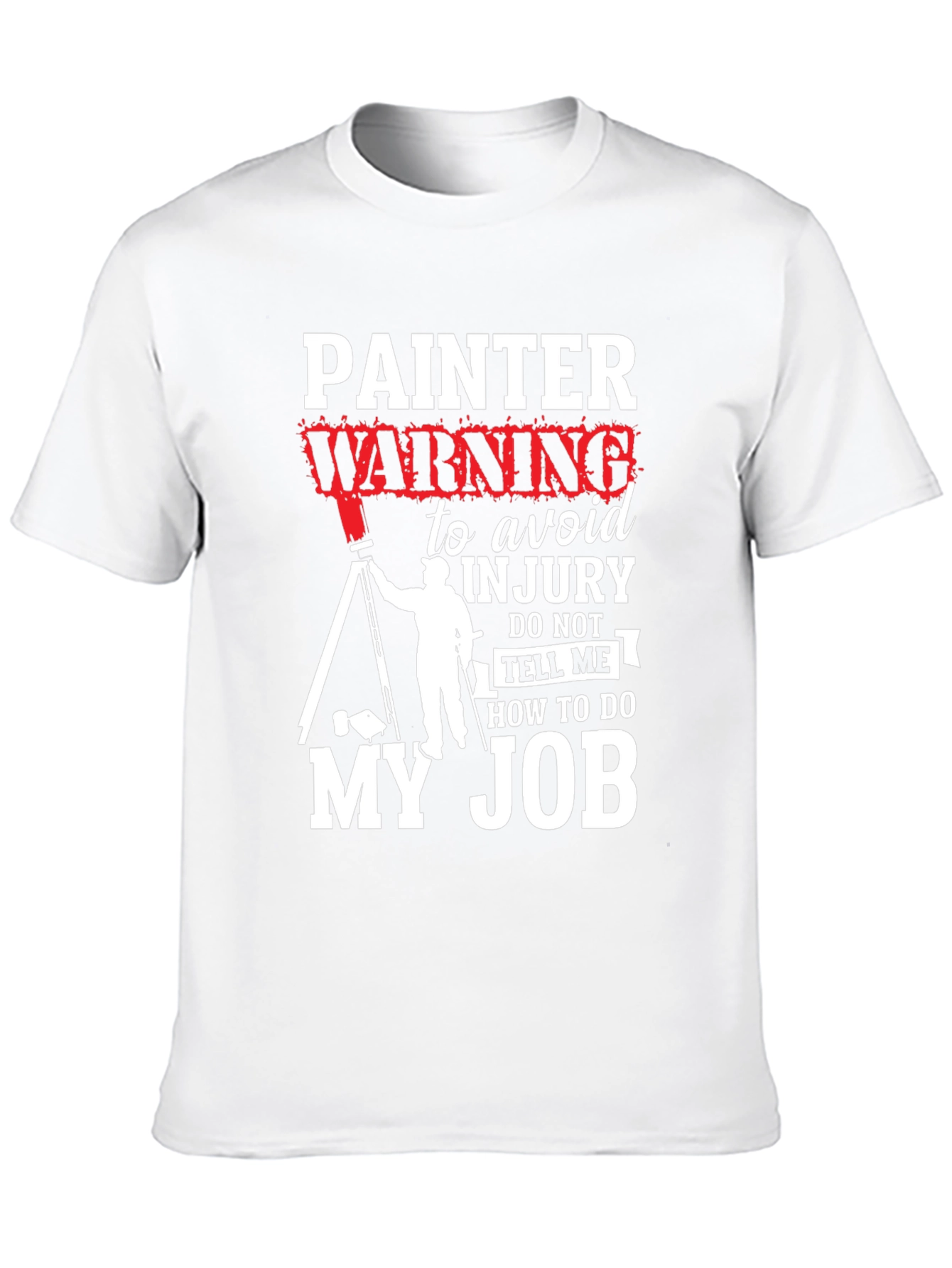 Black Painter Warning Graphic T-Shirt view 10