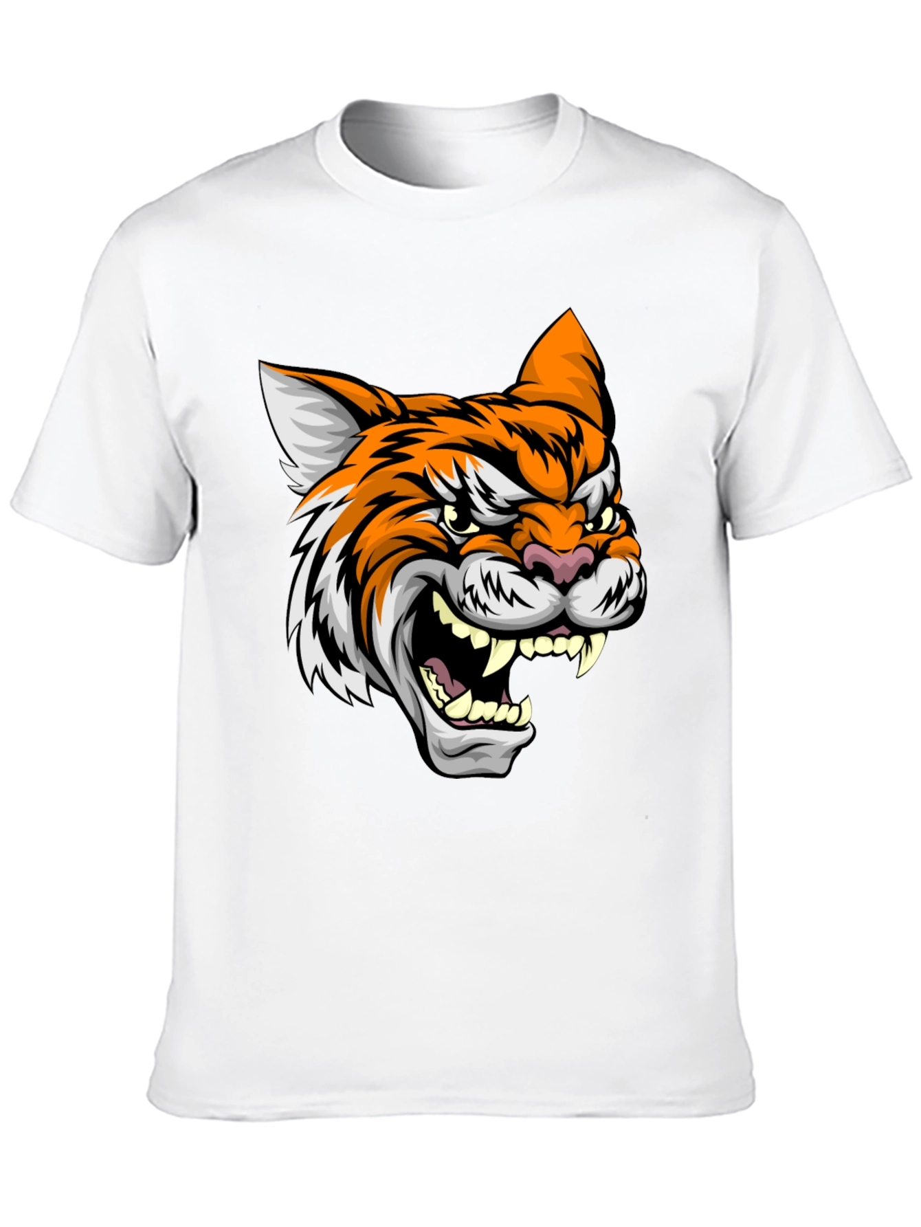 Black Tiger Graphic Black T-Shirt view 10