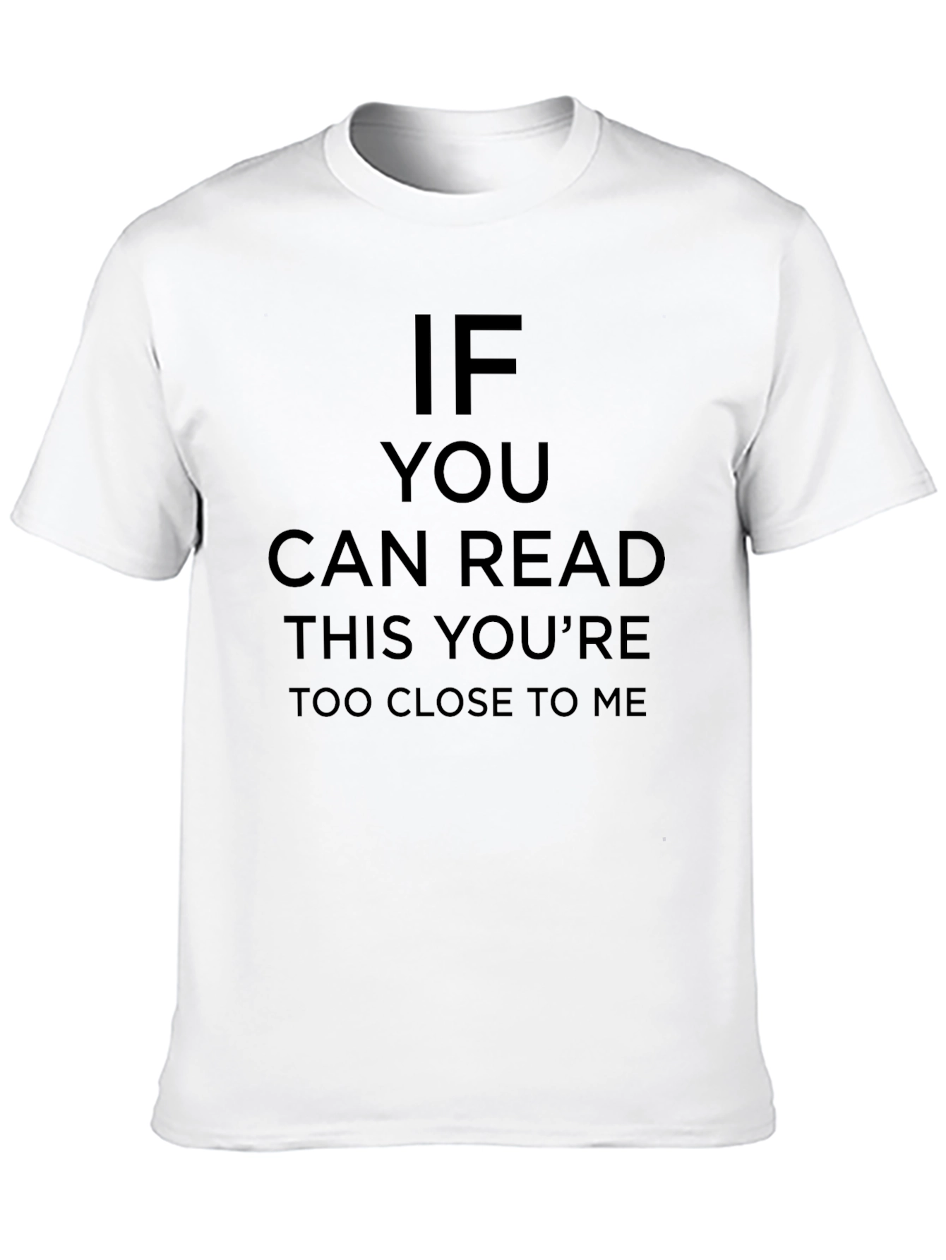 Black Funny Social Distancing Tee - If You Can Read This view 10