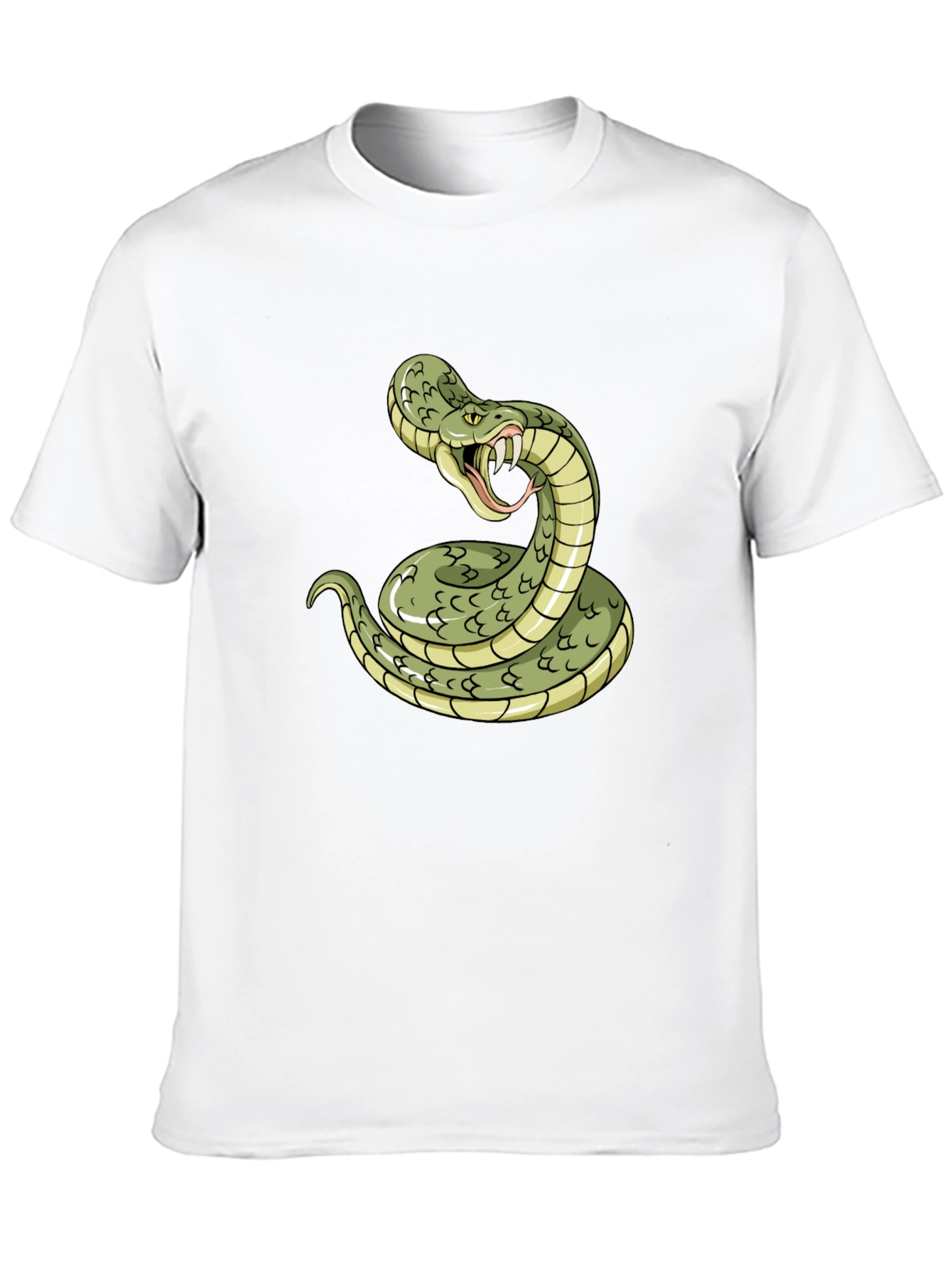 Black Snake Graphic Tee - Black Cotton T-Shirt view 10