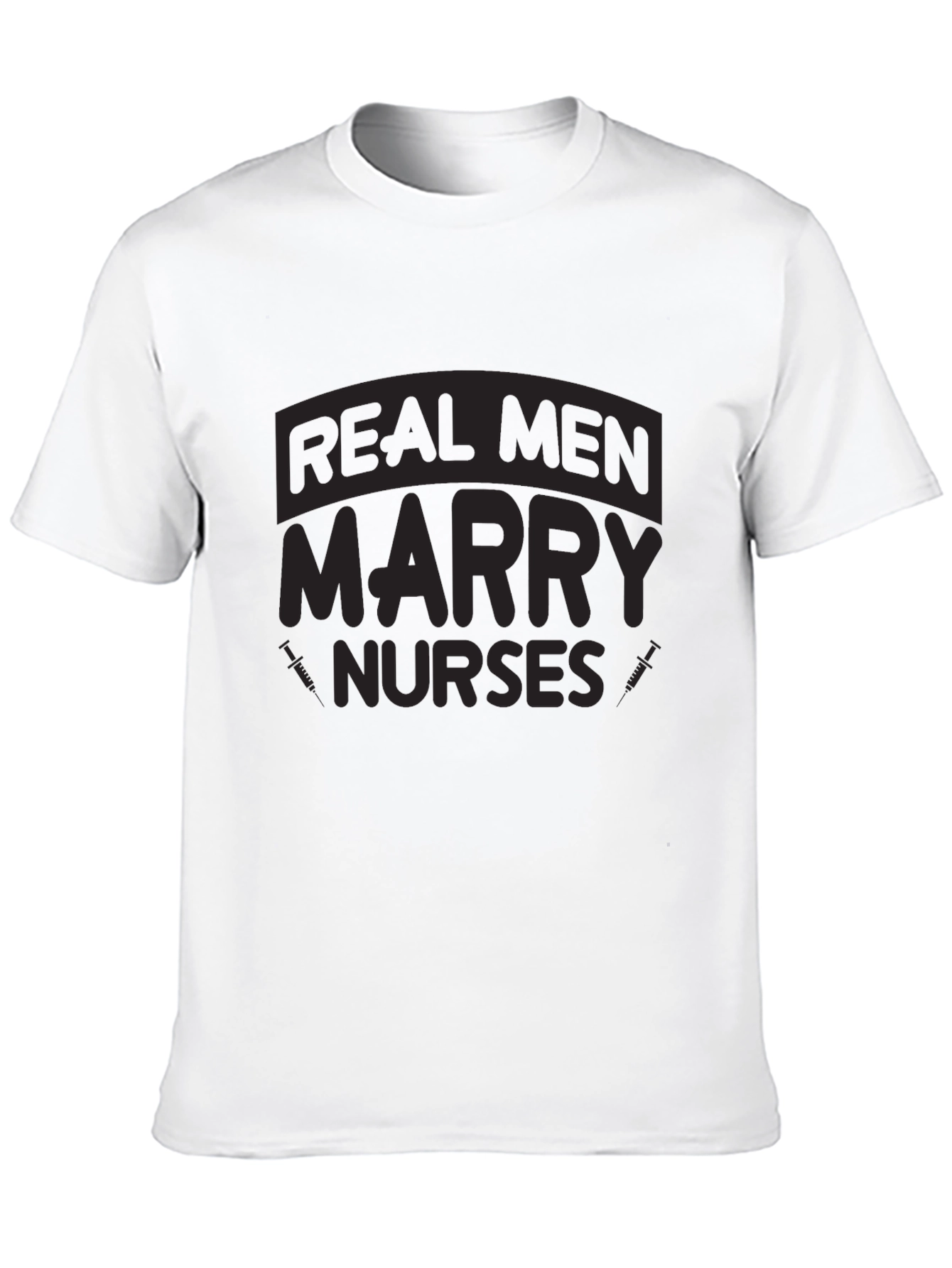 Black Real Men Marry Nurses Graphic T-Shirt view 10