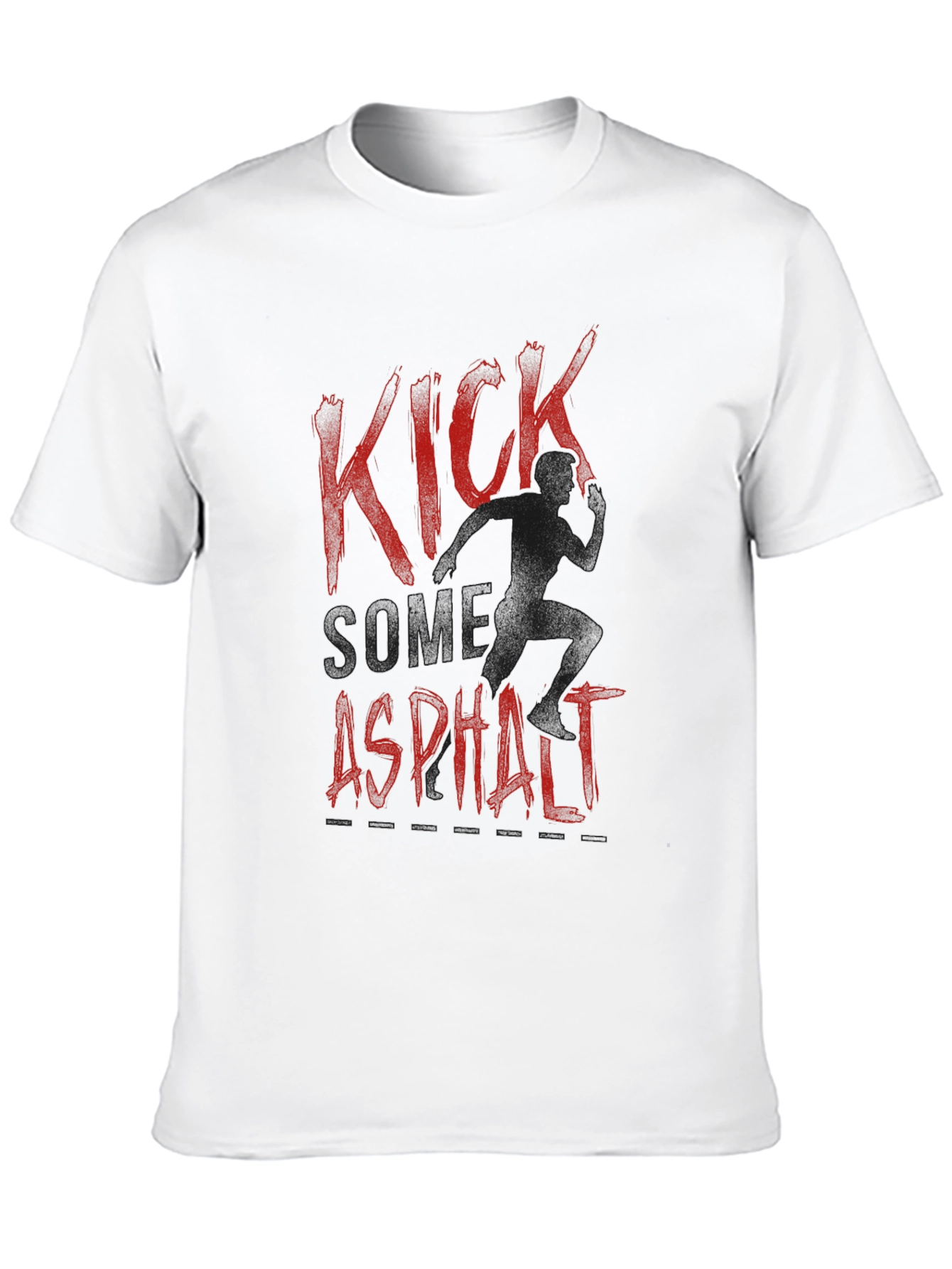 Black Kick Some Asphalt Graphic T-Shirt - Black view 10