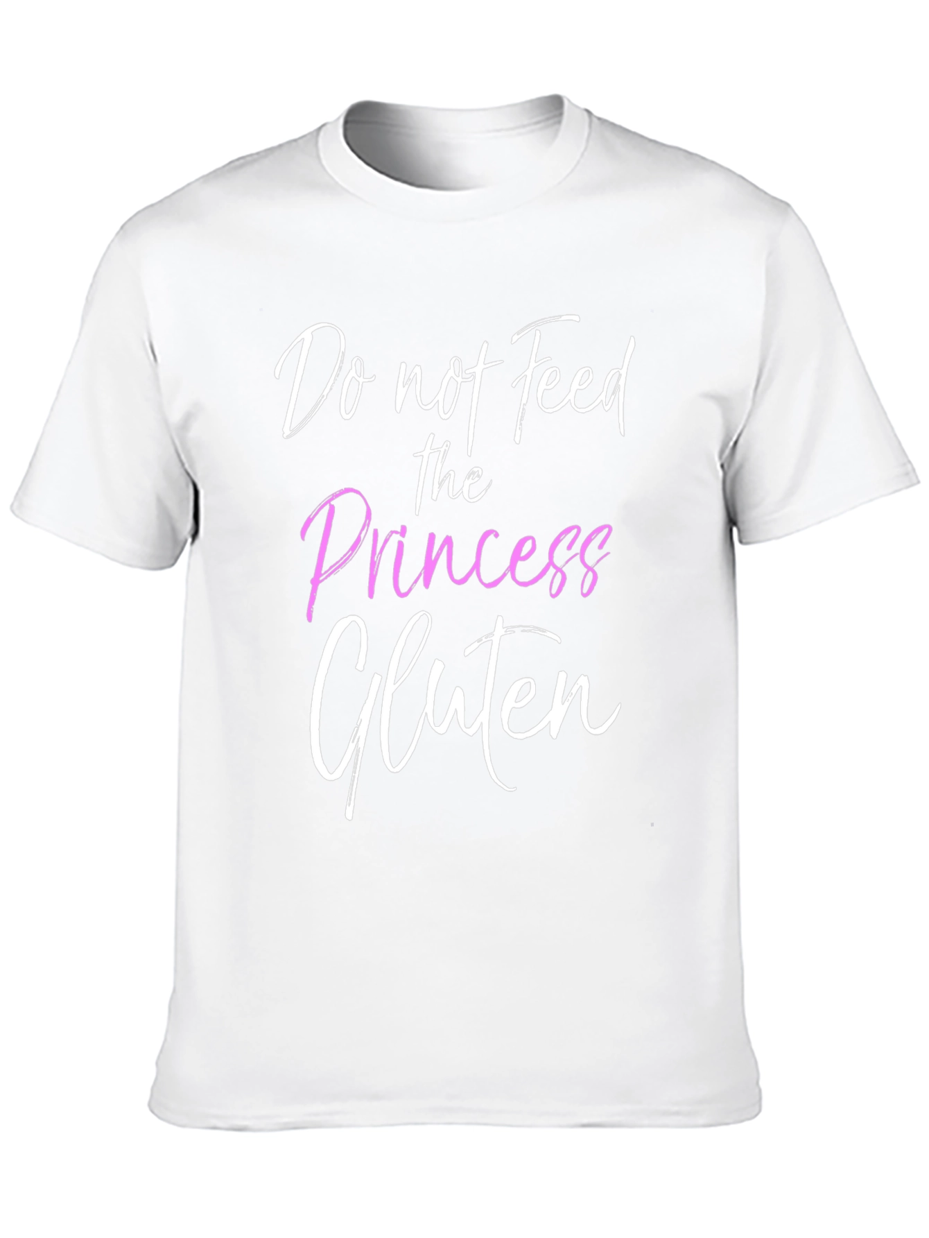 Black Do Not Feed the Princess Gluten T-Shirt view 10