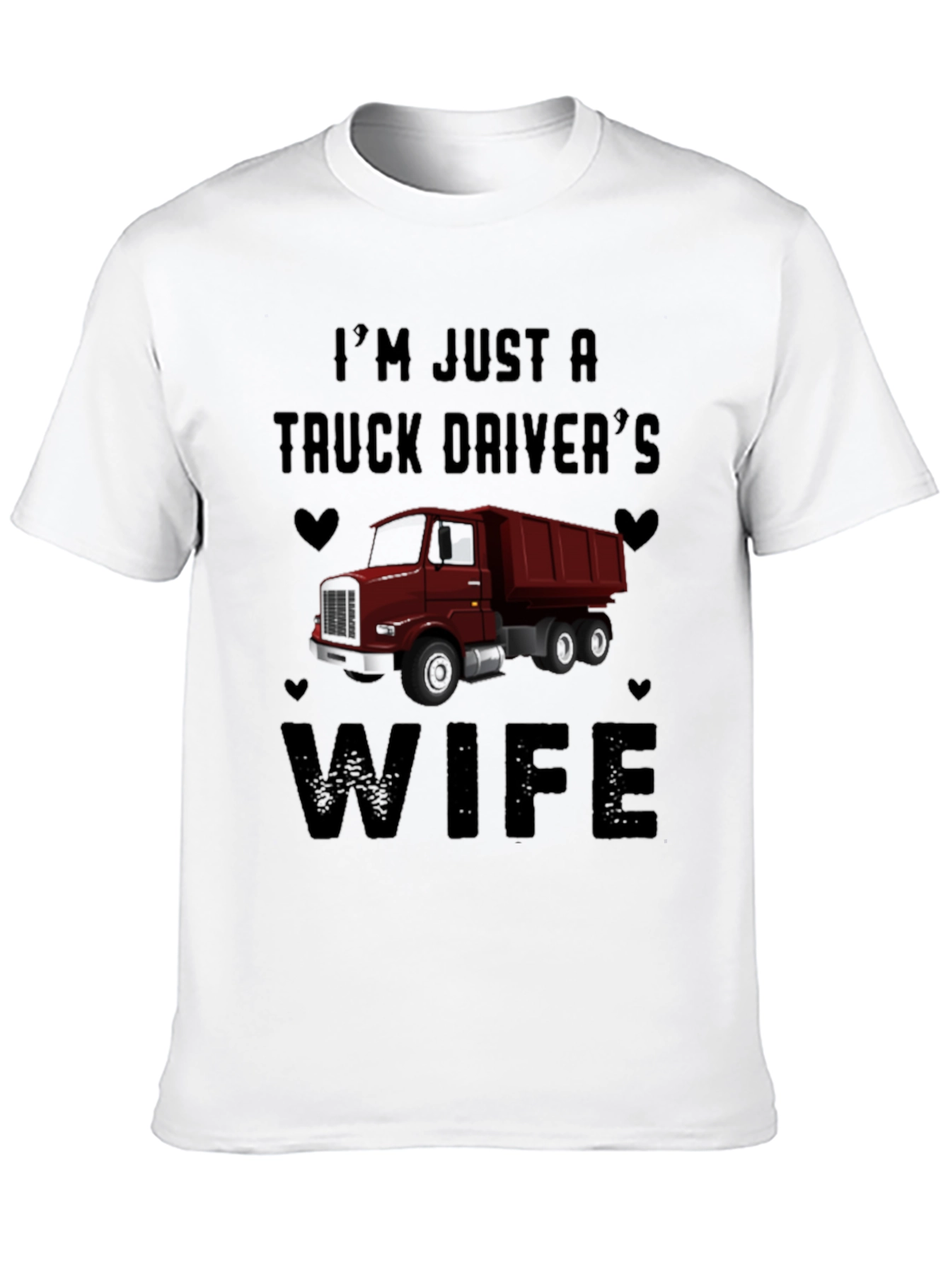 Black Truck Driver's Wife Graphic Tee view 10