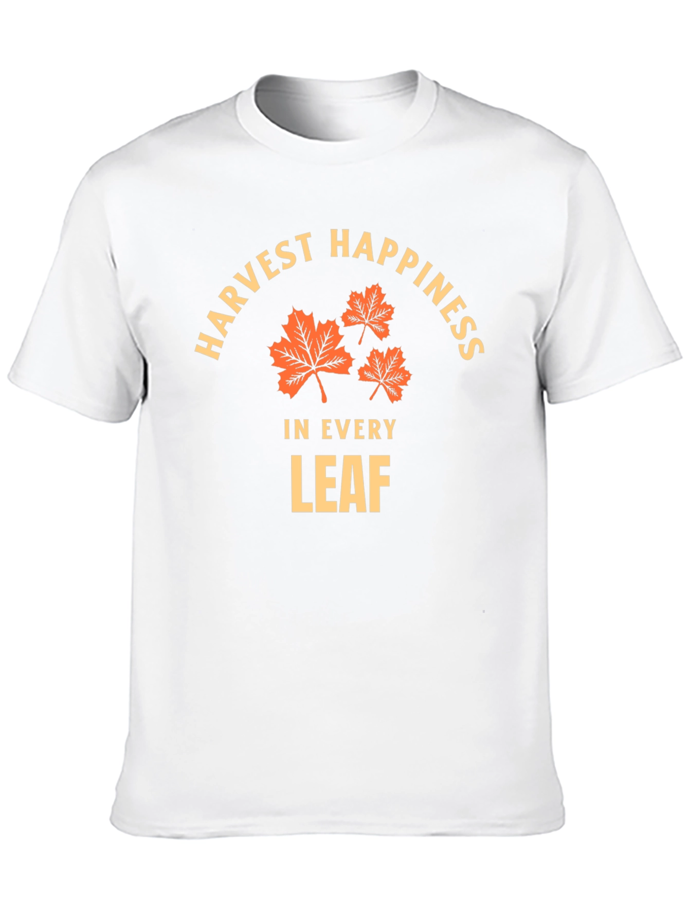 Harvest Happiness T-Shirt - Fall Leaves Design - 10