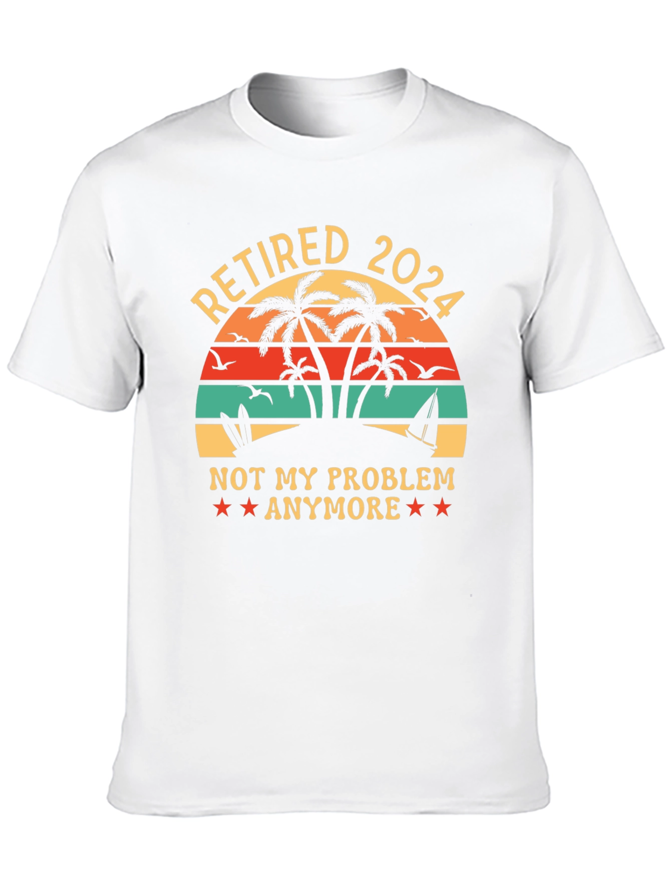 Black Retired 2024 Graphic T-Shirt view 10