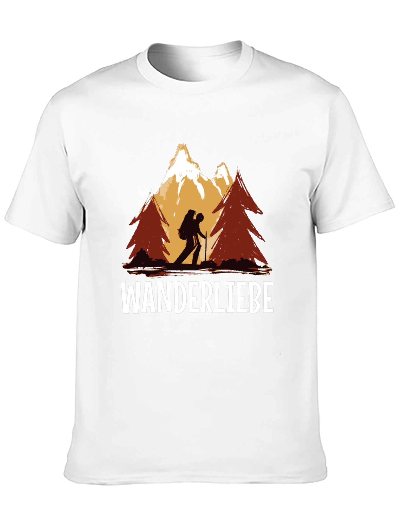 Black Wanderliebe Hiking T-Shirt - Mountain Adventure view 10