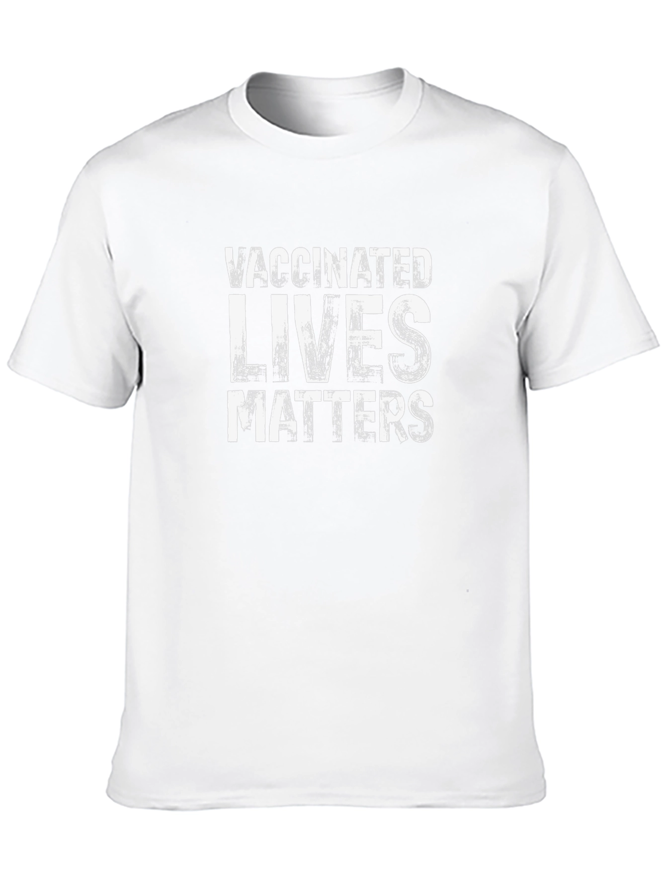 Black Vaccinated Lives Matter Graphic Tee - Black view 10