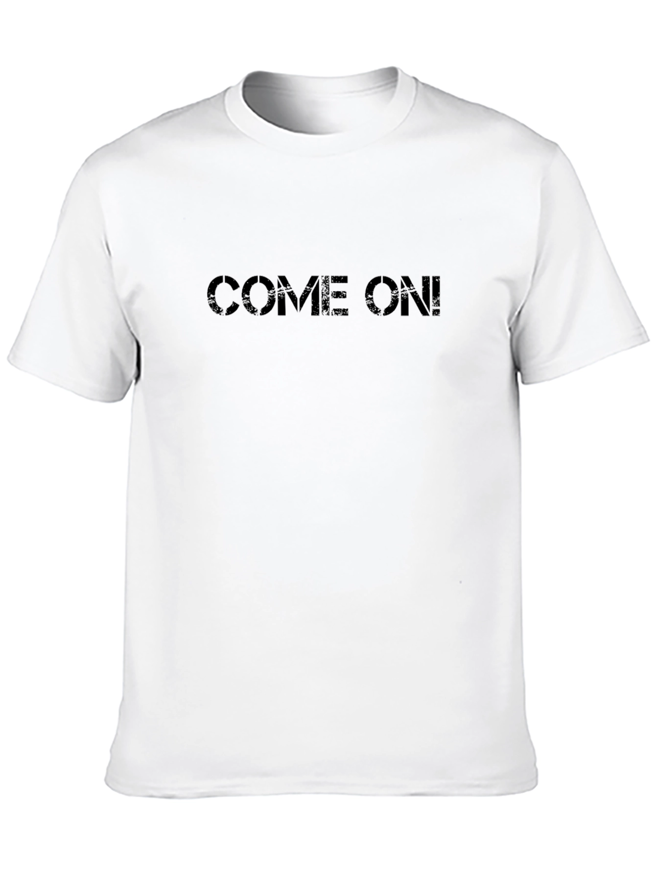 Black Come On! Graphic T-Shirt - Black Casual Tee view 10