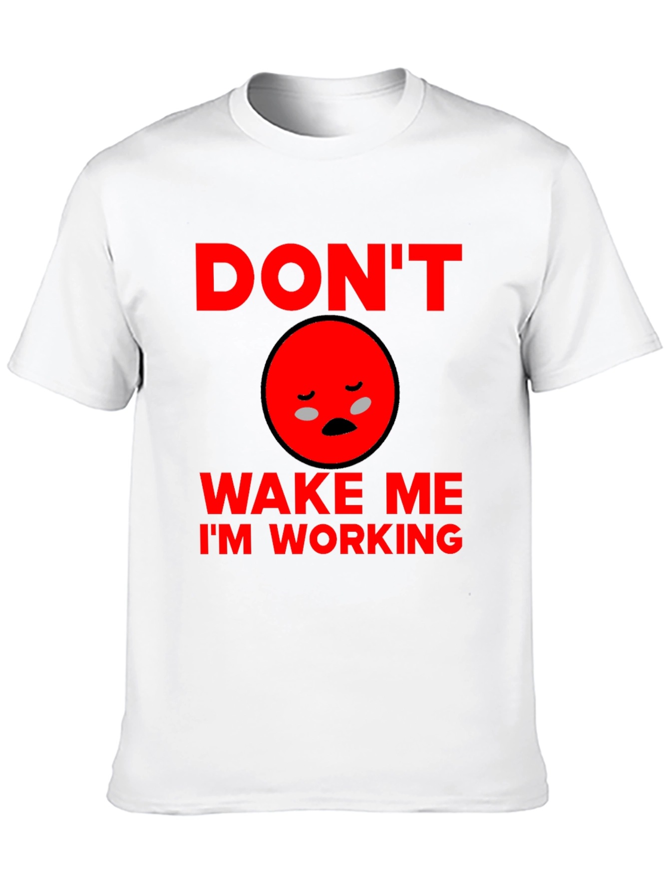 Black Don't Wake Me I'm Working Funny Graphic Tee view 10