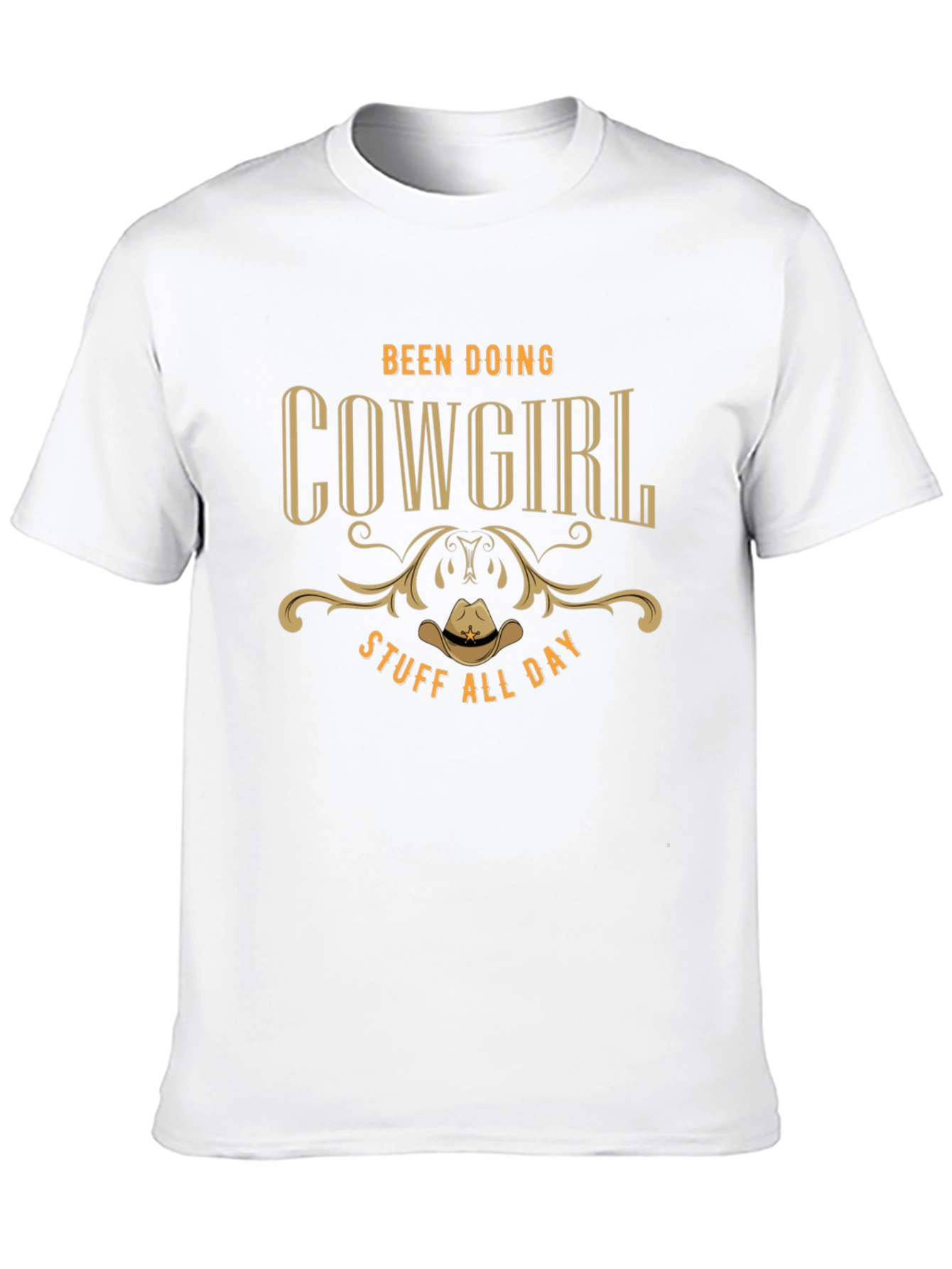 Black Cowgirl Stuff All Day T-Shirt view 10