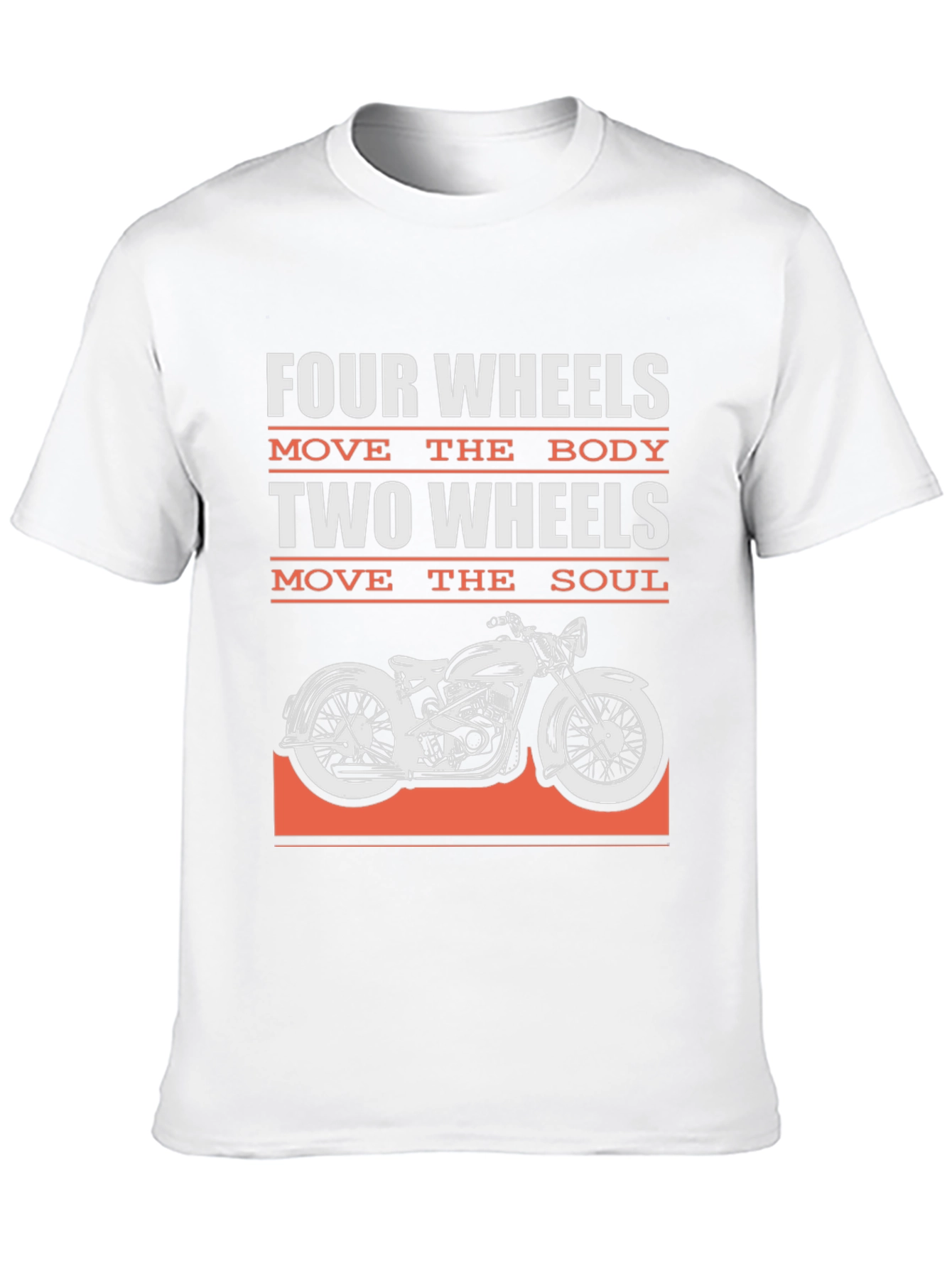 Black Two Wheels Move the Soul Graphic Tee view 10