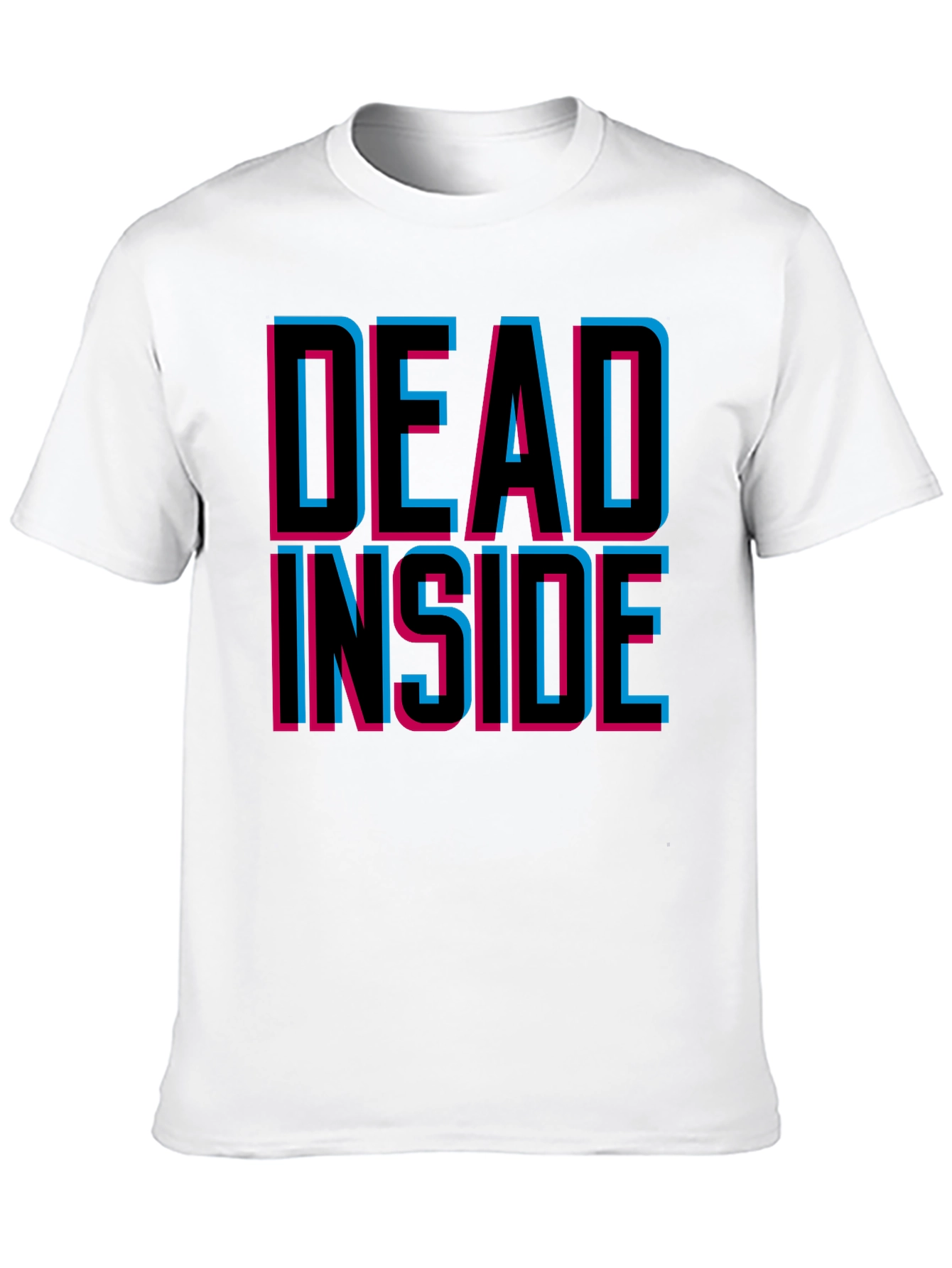 Black Dead Inside Graphic Tee - Trendy Unisex T-Shirt view 10