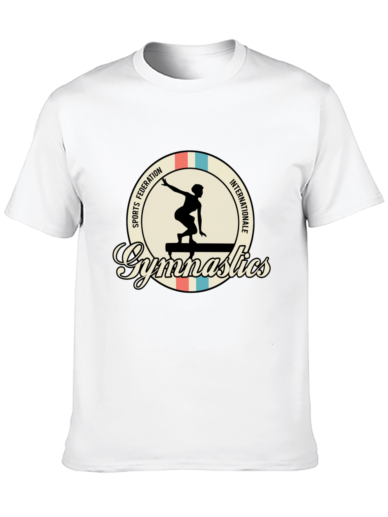 Black Gymnastics T-Shirt: Sports Federation Internationale view 10