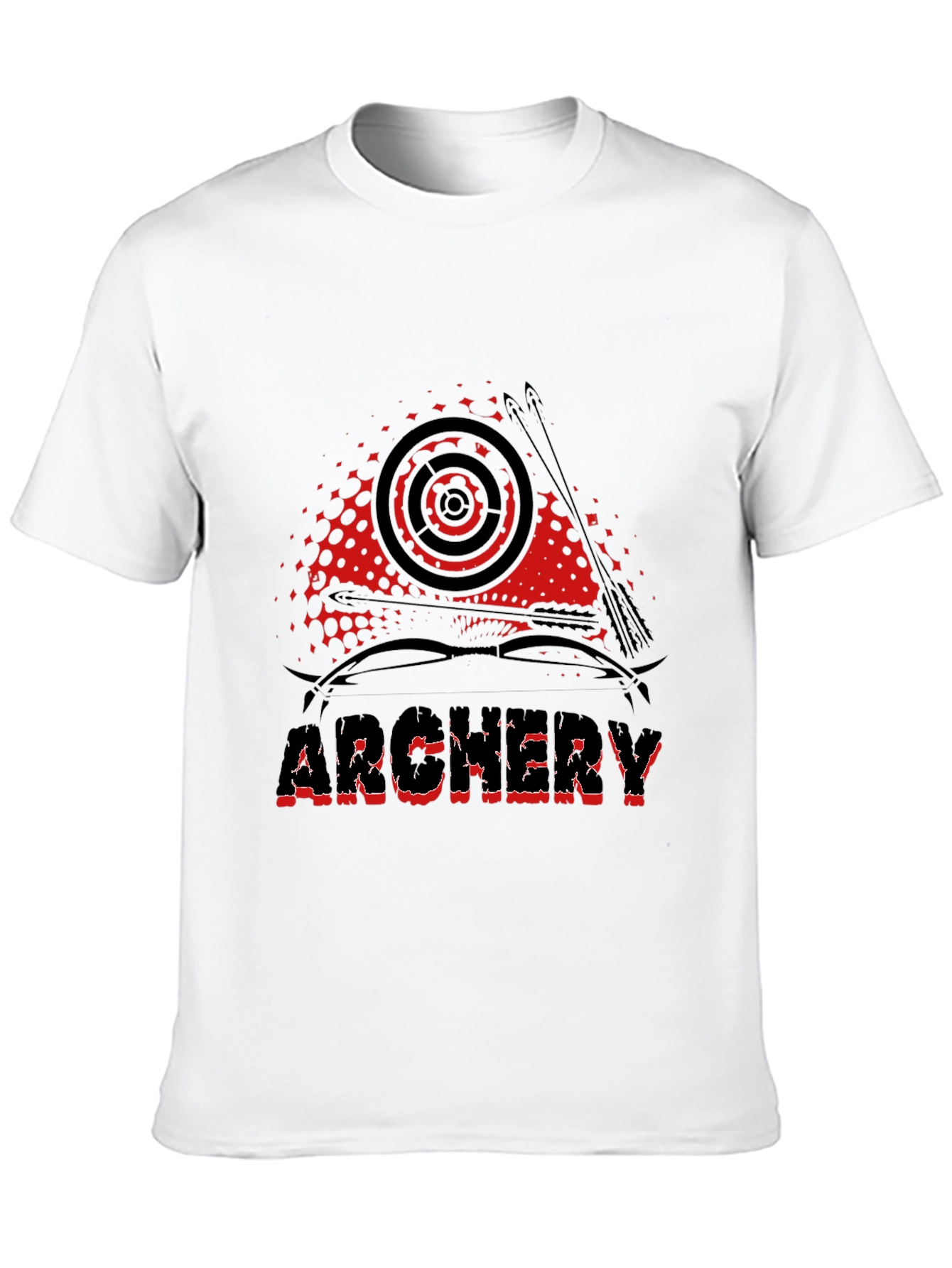 Black Archery Graphic Tee - Black Cotton Casual T-Shirt view 10