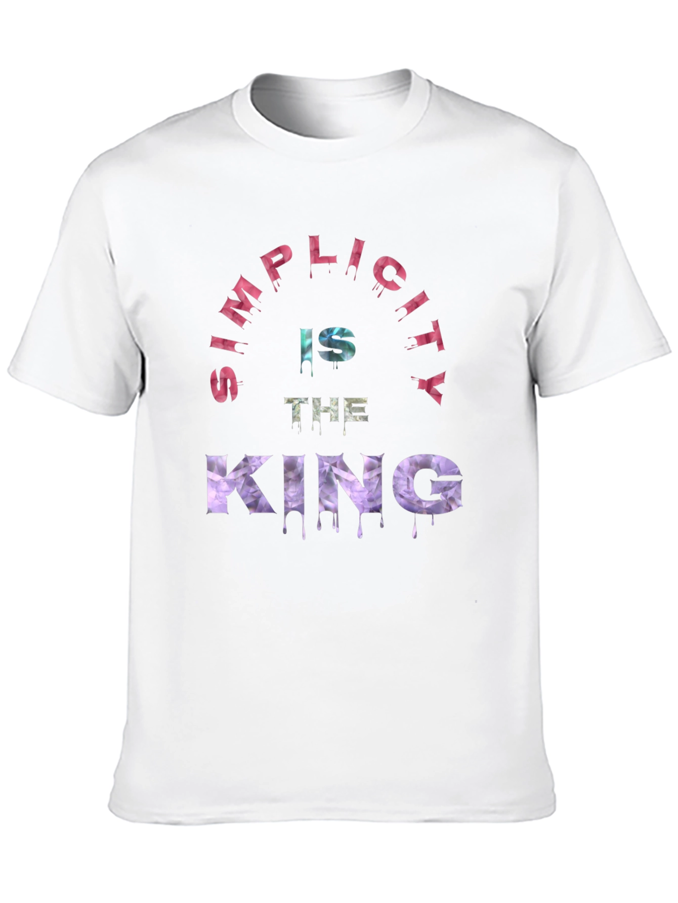 Black Simplicity is the King Graphic T-Shirt view 10