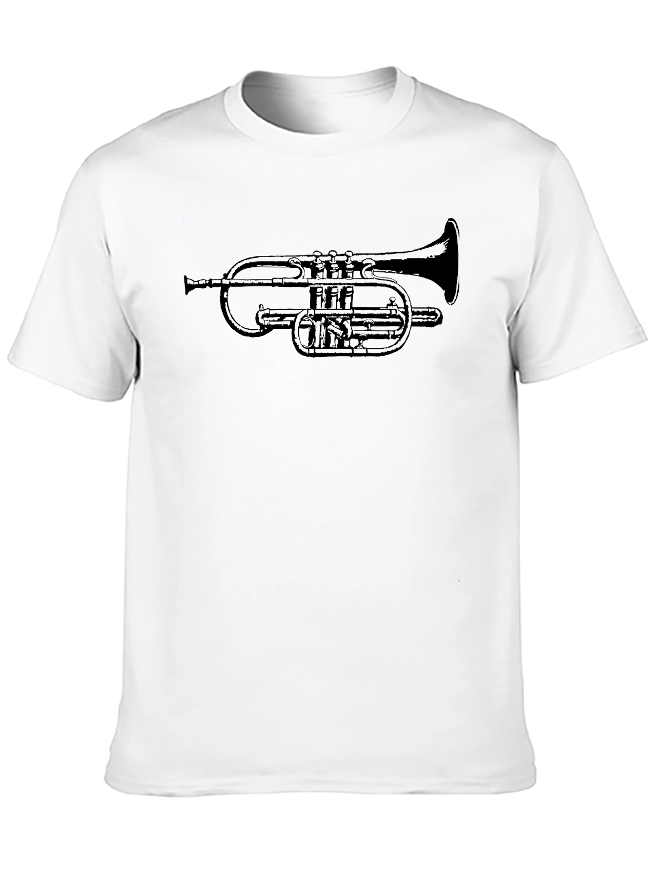 Black Cornet T-Shirt - Musician's Tee view 10