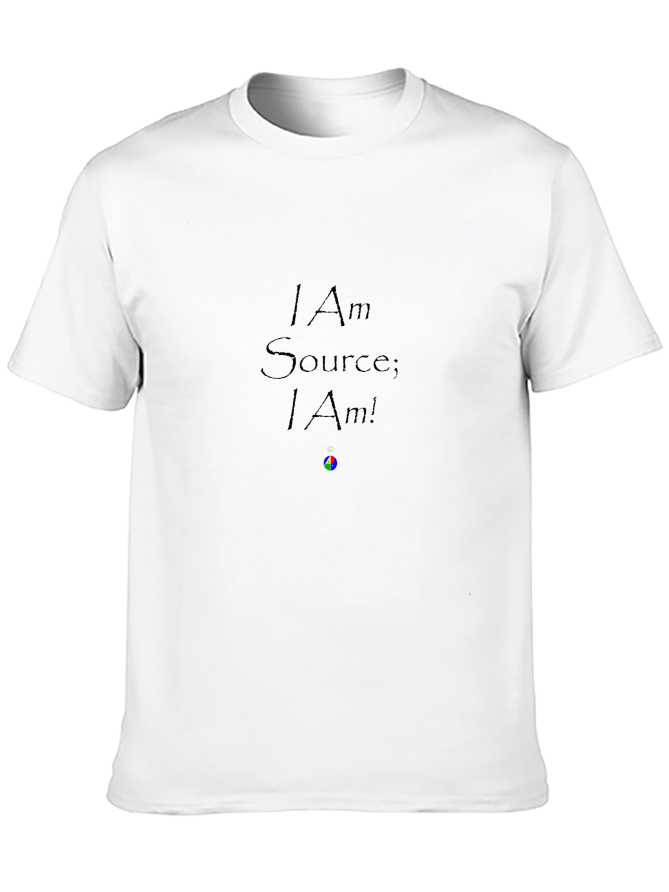 Black I Am Source Black T-Shirt view 10
