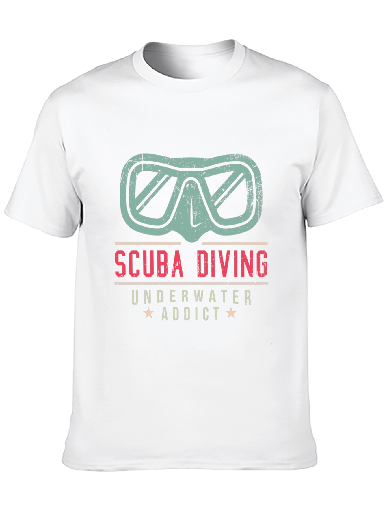 Black Scuba Diving Underwater Addict T-Shirt view 10