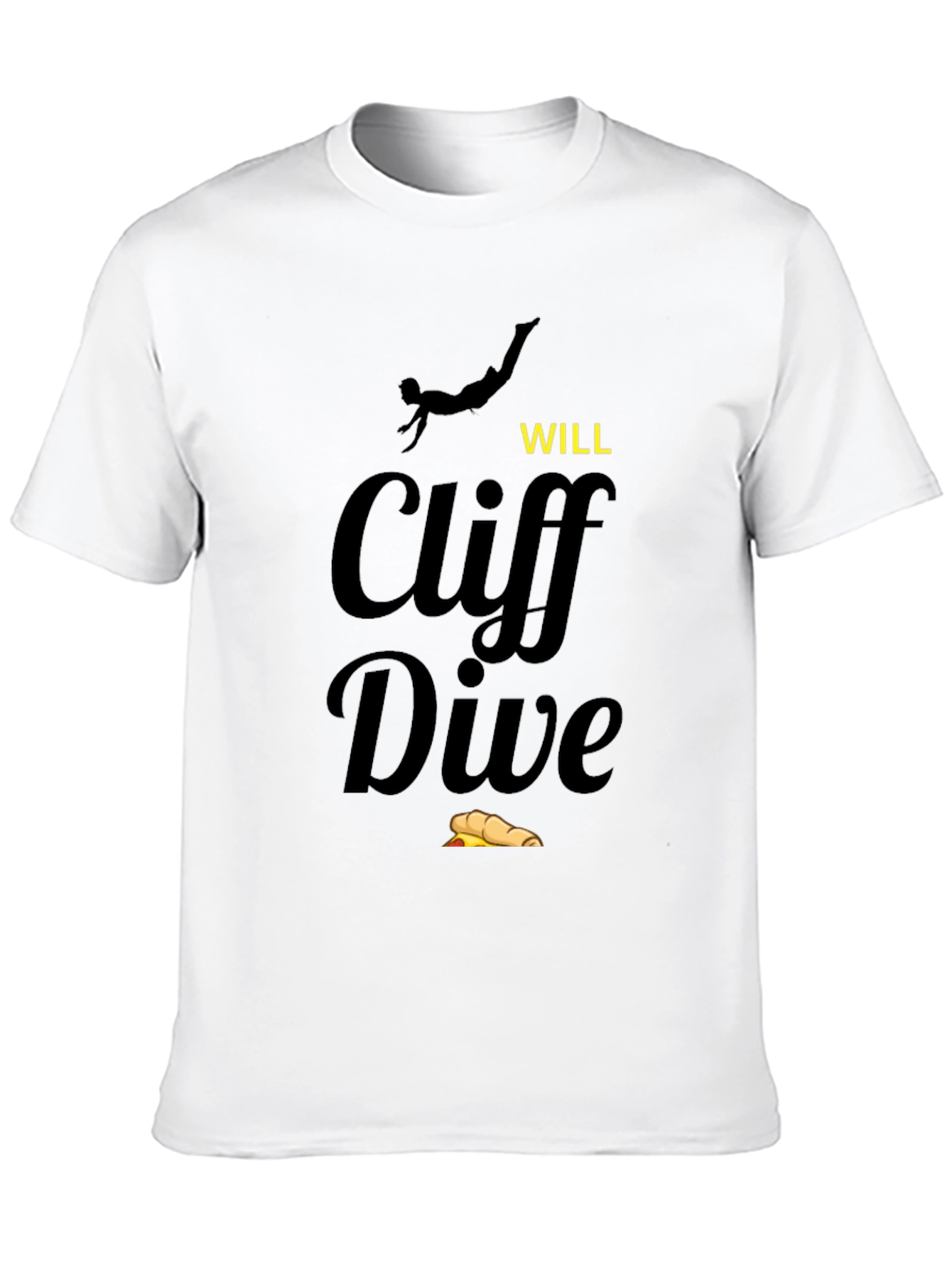 Black Cliff Dive T-Shirt - Novelty Humor Tee view 10