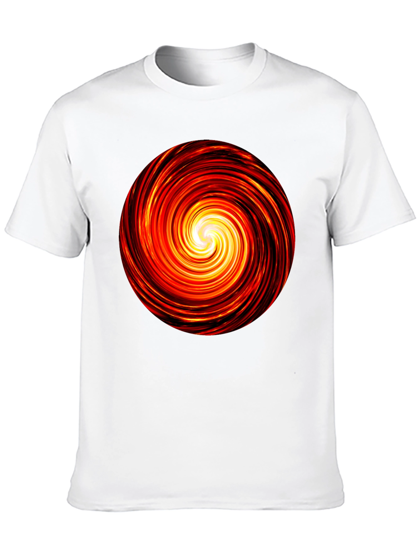 Black Fiery Vortex Black T-Shirt view 10