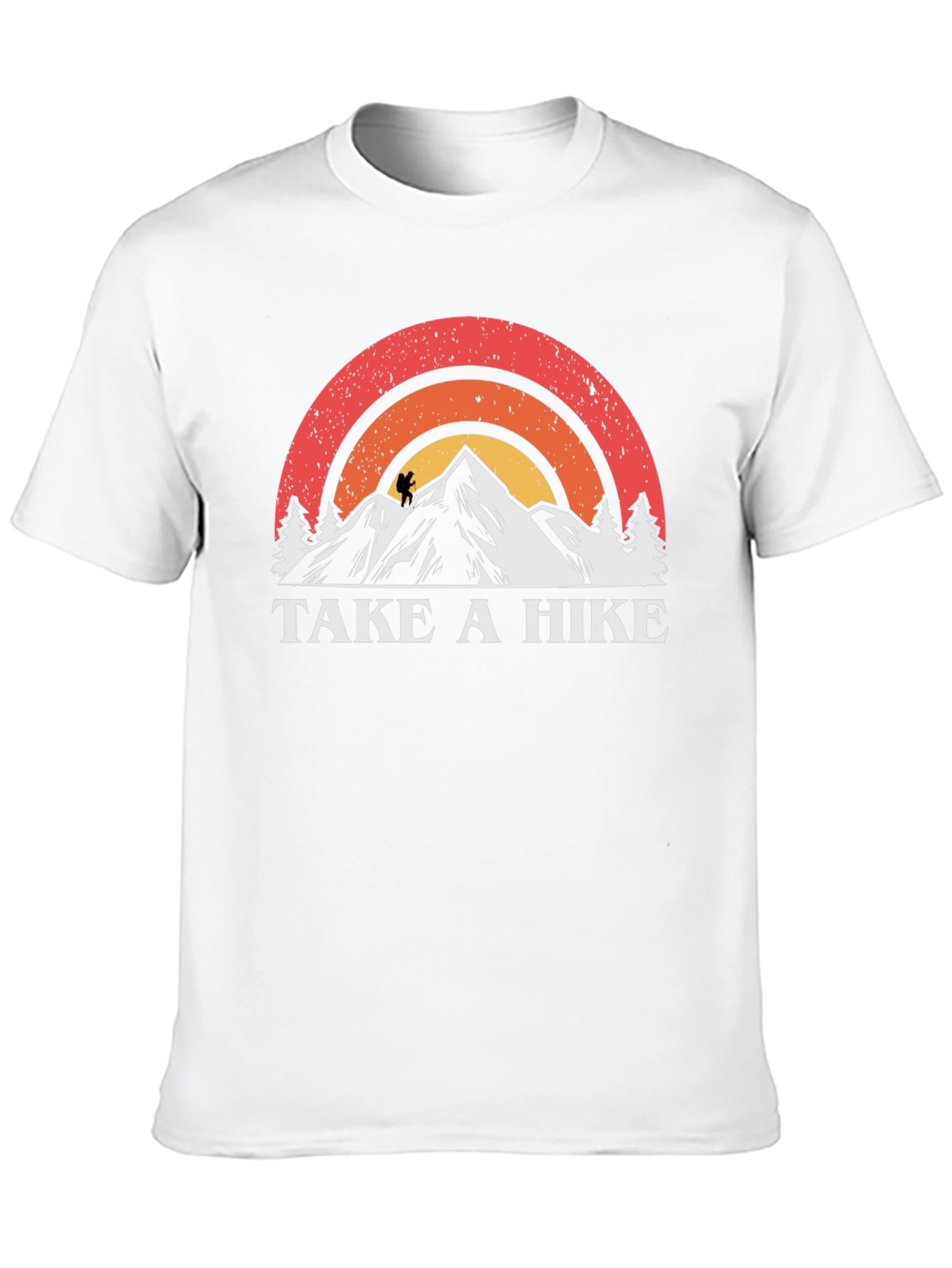 Black Take a Hike T-Shirt - Vintage Mountain Design view 10
