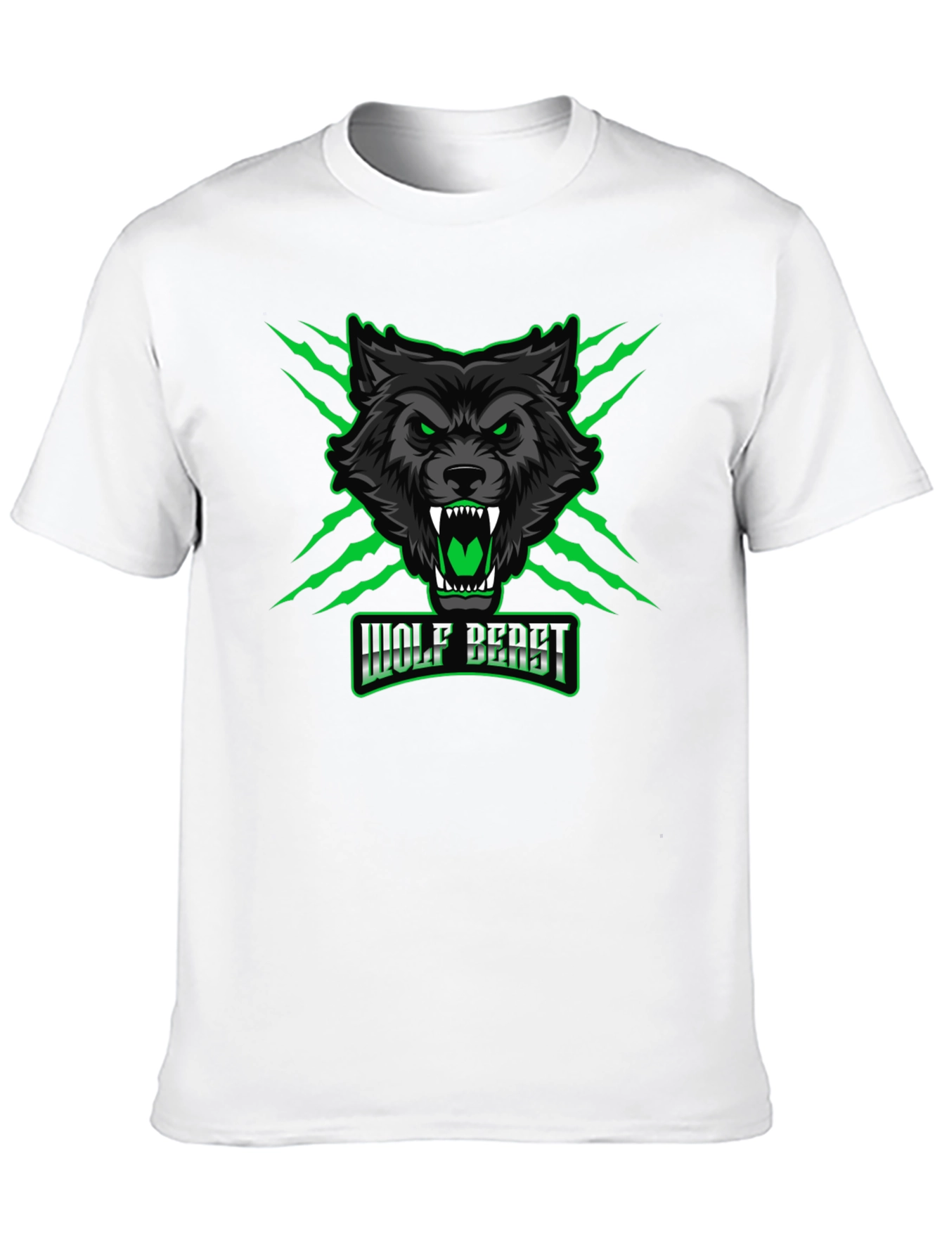 Black Wolf Beast Graphic Tee - Fierce & Bold Design view 10