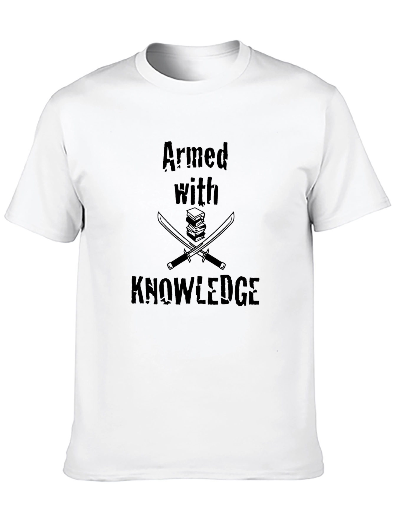 Black Armed with Knowledge T-Shirt view 10