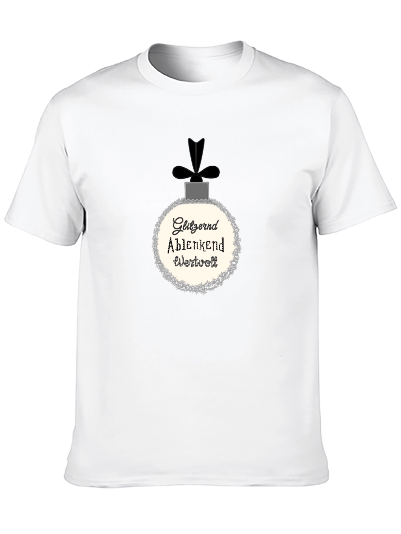 Black Gitzernd Ablenkend Wertvoll Christmas T-Shirt view 10