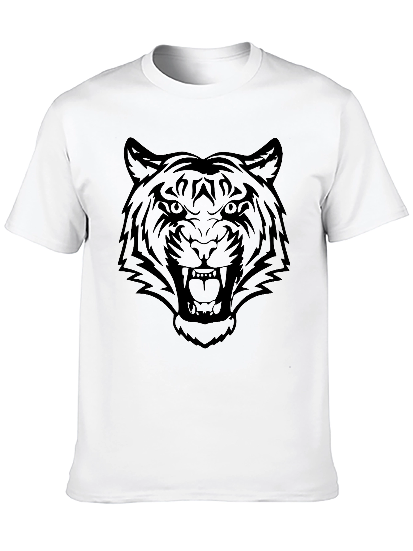 Black Black Tiger Graphic Tee - Men's Short Sleeve Shirt view 10