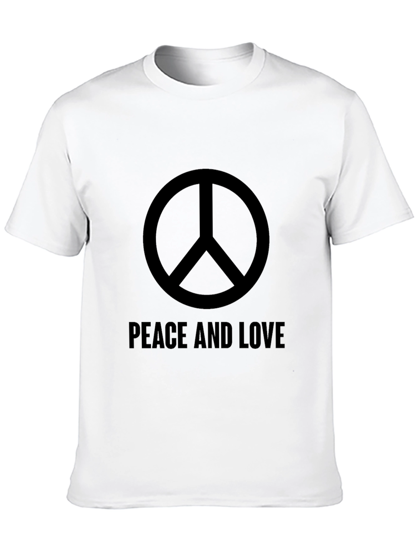 Black Peace and Love Graphic T-Shirt view 10