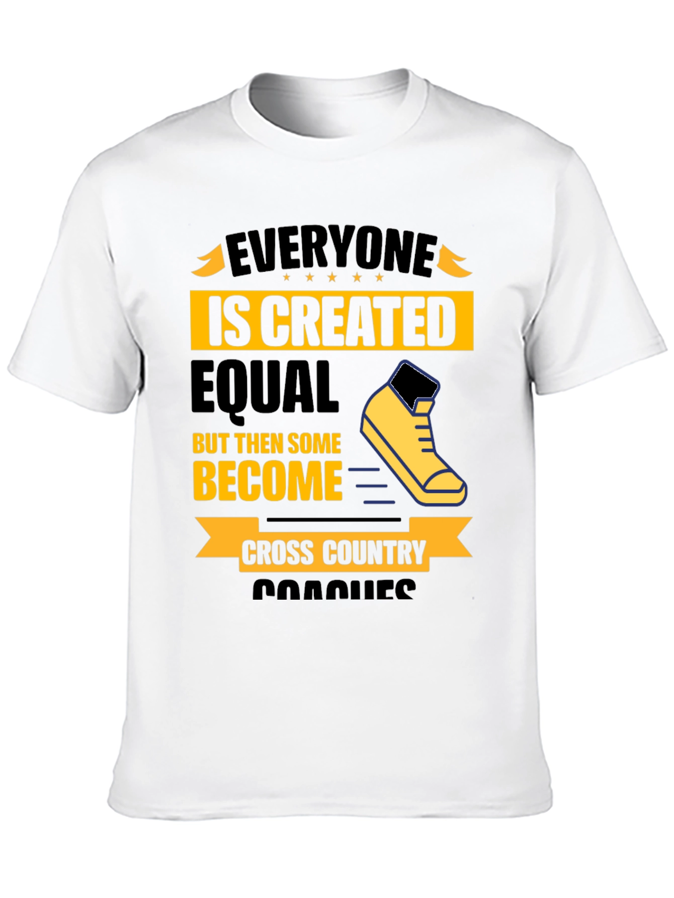 Black Cross Country Coaches Graphic T-Shirt view 10