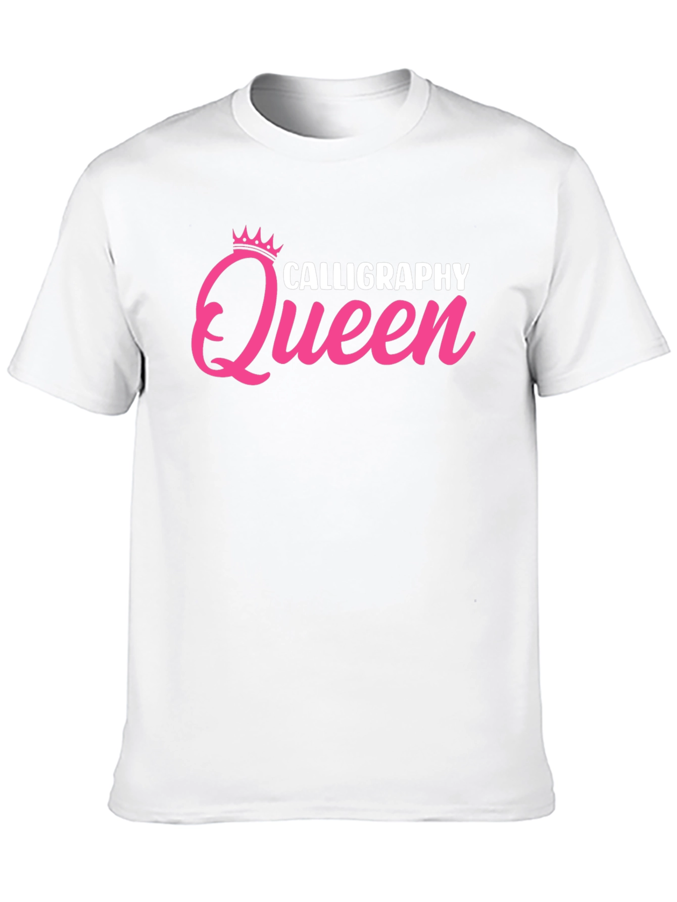 Black Calligraphy Queen Black T-Shirt view 10