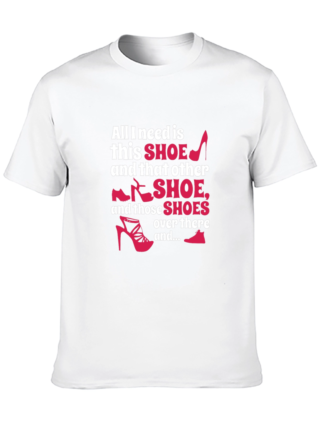 Black Shoe Lover T-Shirt - Funny Graphic Tee view 10